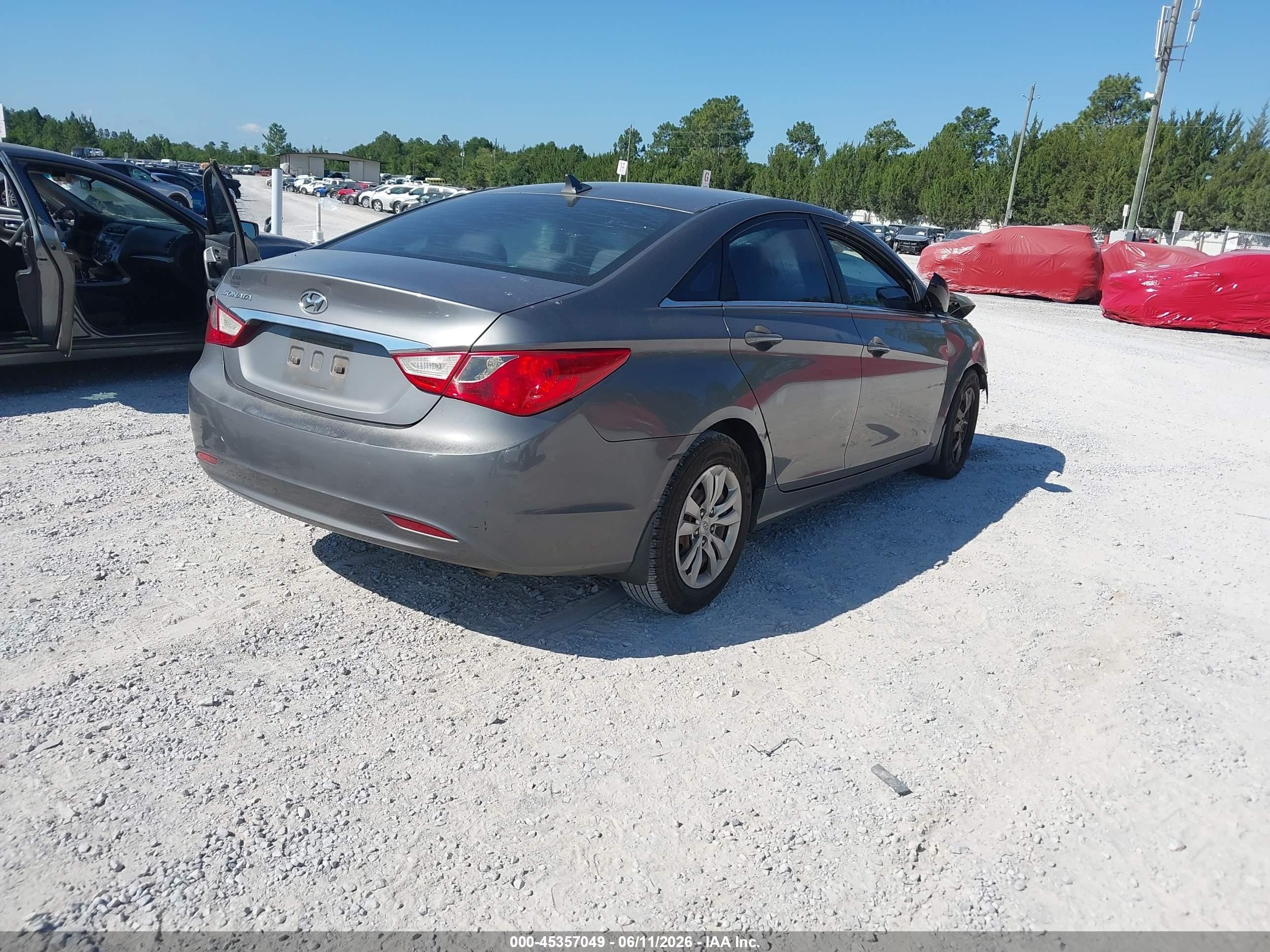 2011 Hyundai Sonata Gls Gray vin: 5NPEB4AC8BH087894
