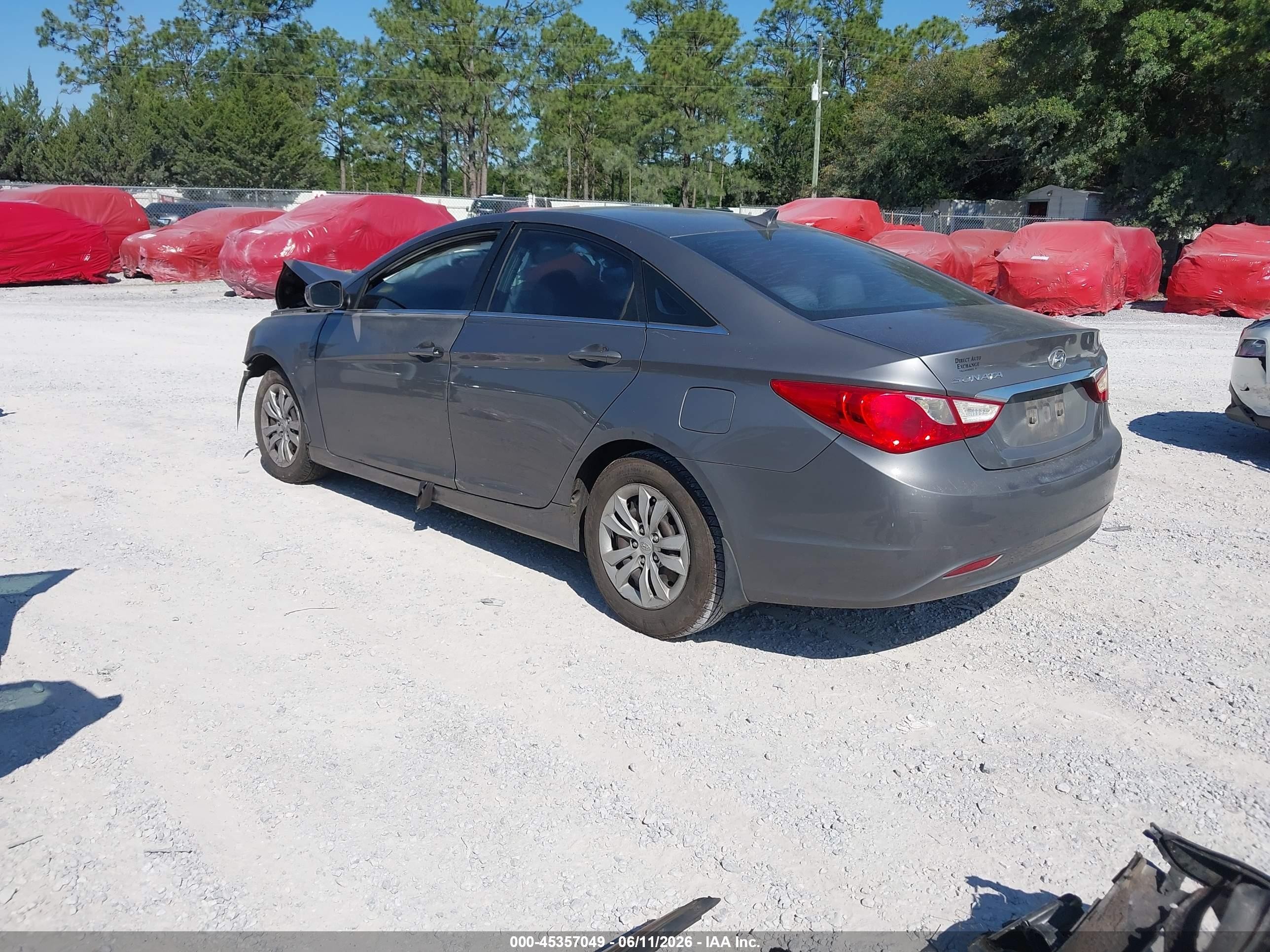 2011 Hyundai Sonata Gls Gray vin: 5NPEB4AC8BH087894