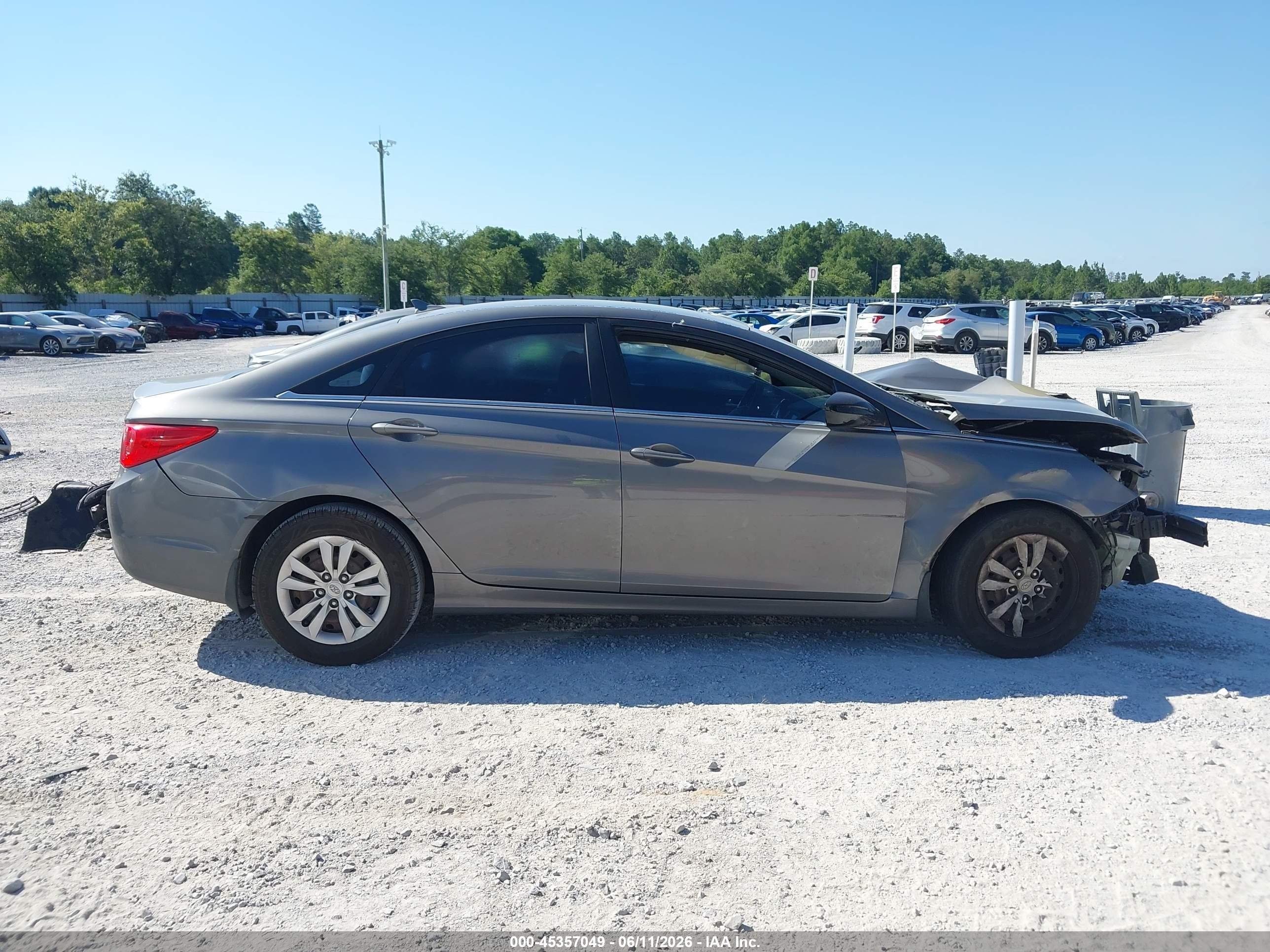 2011 Hyundai Sonata Gls Gray vin: 5NPEB4AC8BH087894
