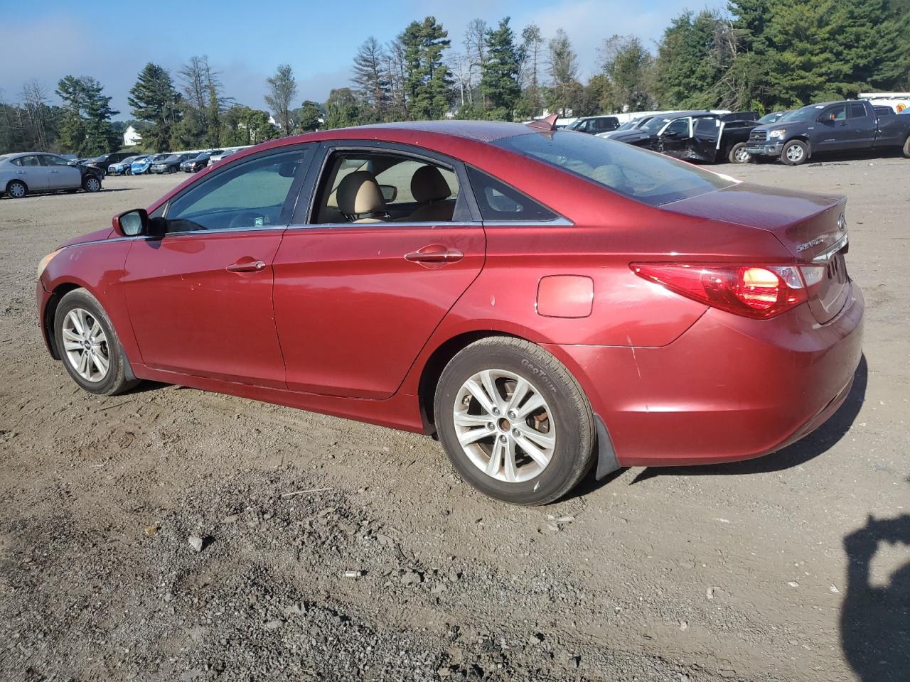 2011 Hyundai Sonata Gls Red vin: 5NPEB4AC8BH099267