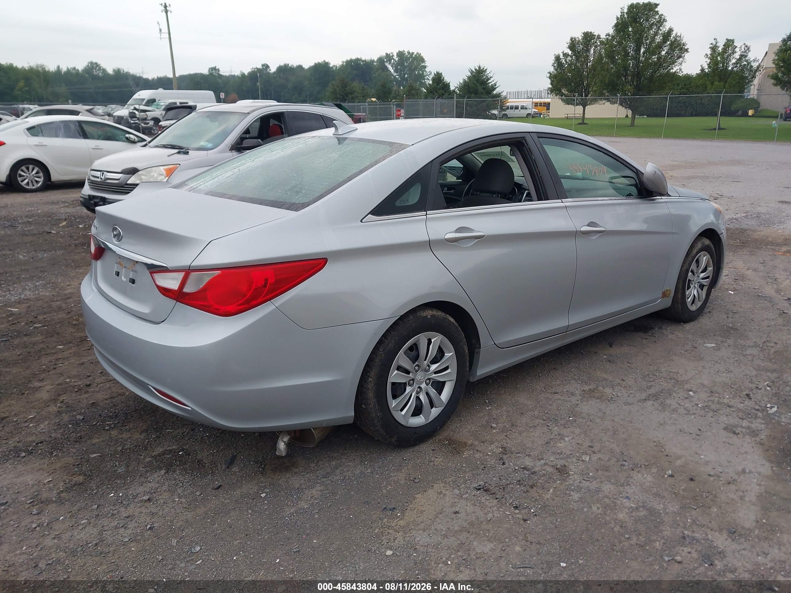 2011 Hyundai Sonata Gls Silver vin: 5NPEB4AC8BH100322