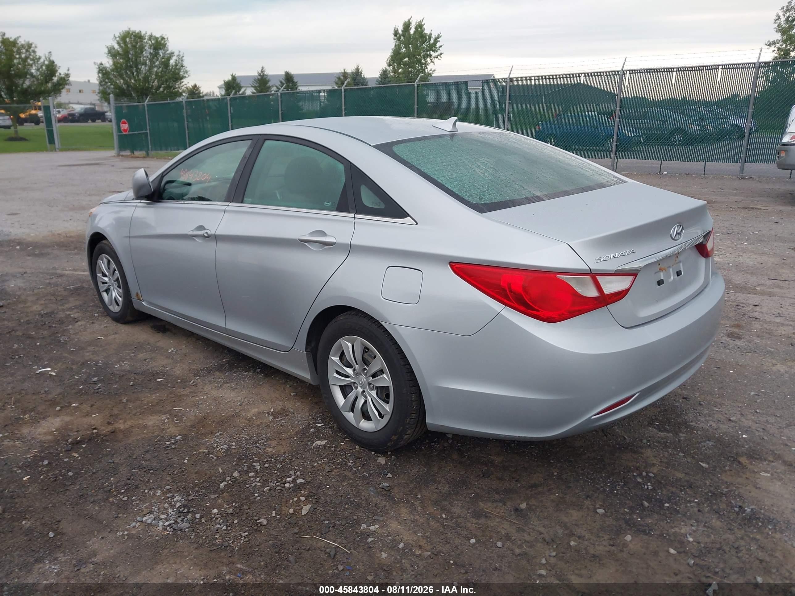2011 Hyundai Sonata Gls Silver vin: 5NPEB4AC8BH100322