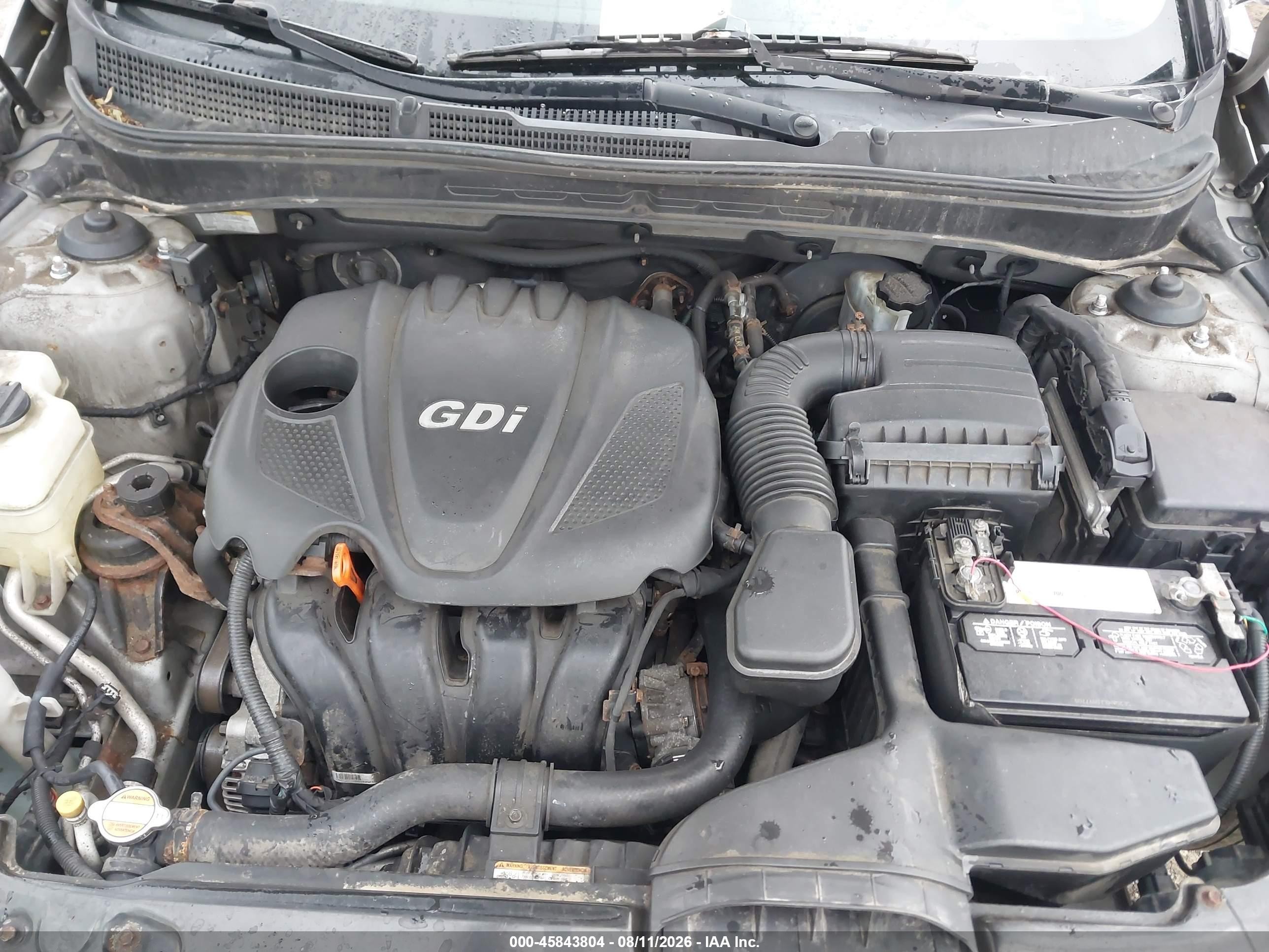 2011 Hyundai Sonata Gls Silver vin: 5NPEB4AC8BH100322