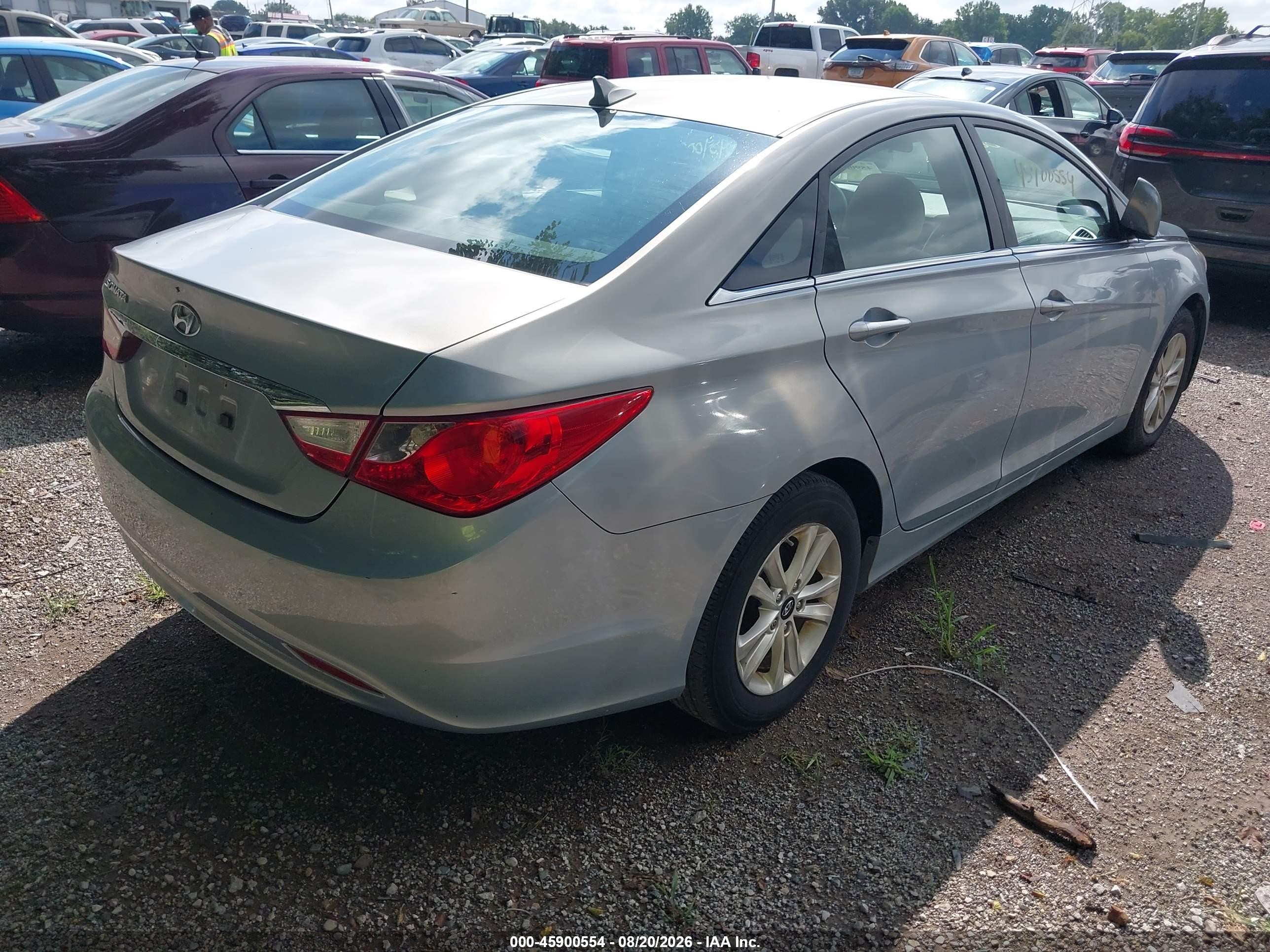 2011 Hyundai Sonata Gls Синий vin: 5NPEB4AC8BH138309