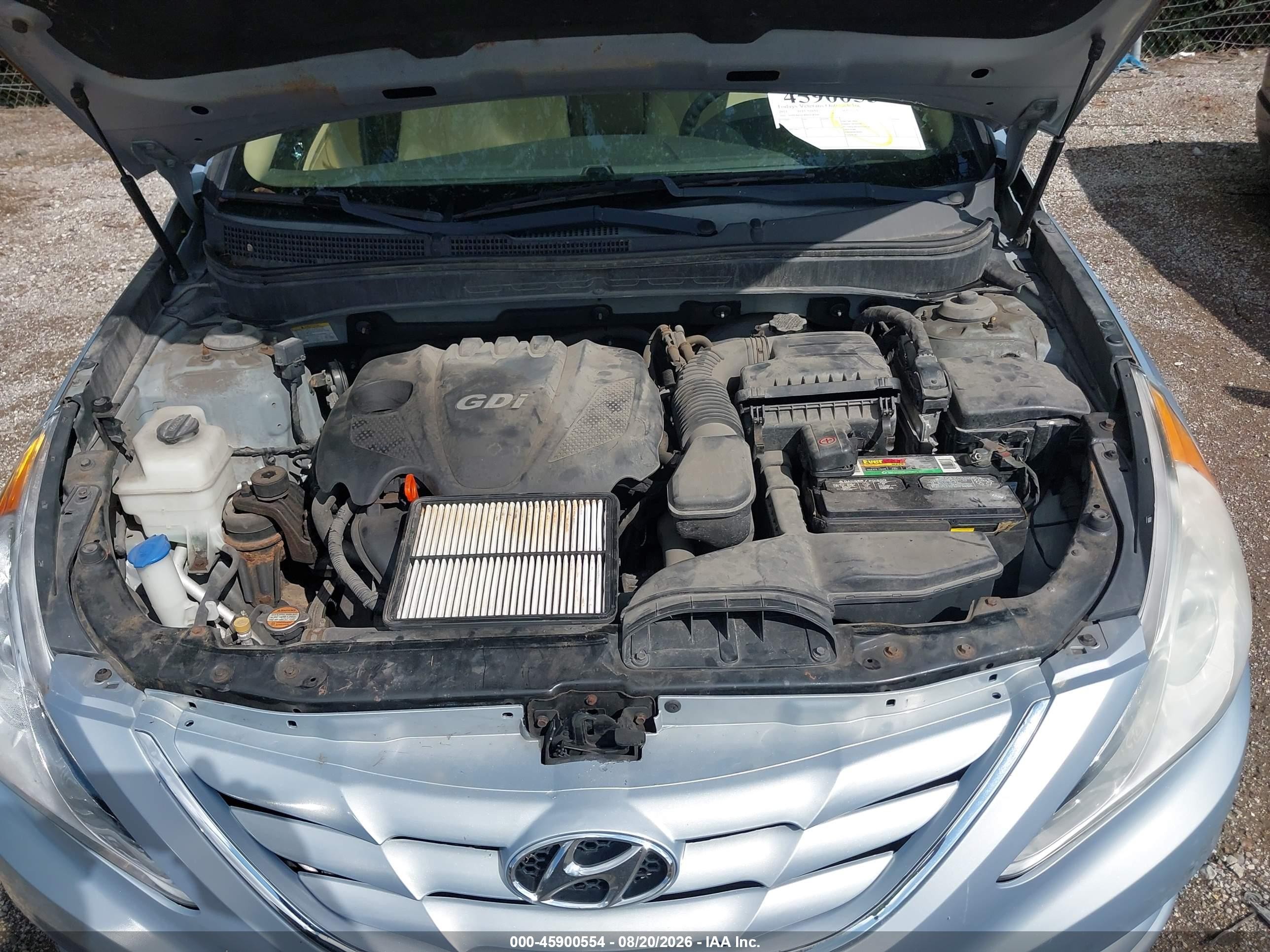 2011 Hyundai Sonata Gls Синий vin: 5NPEB4AC8BH138309