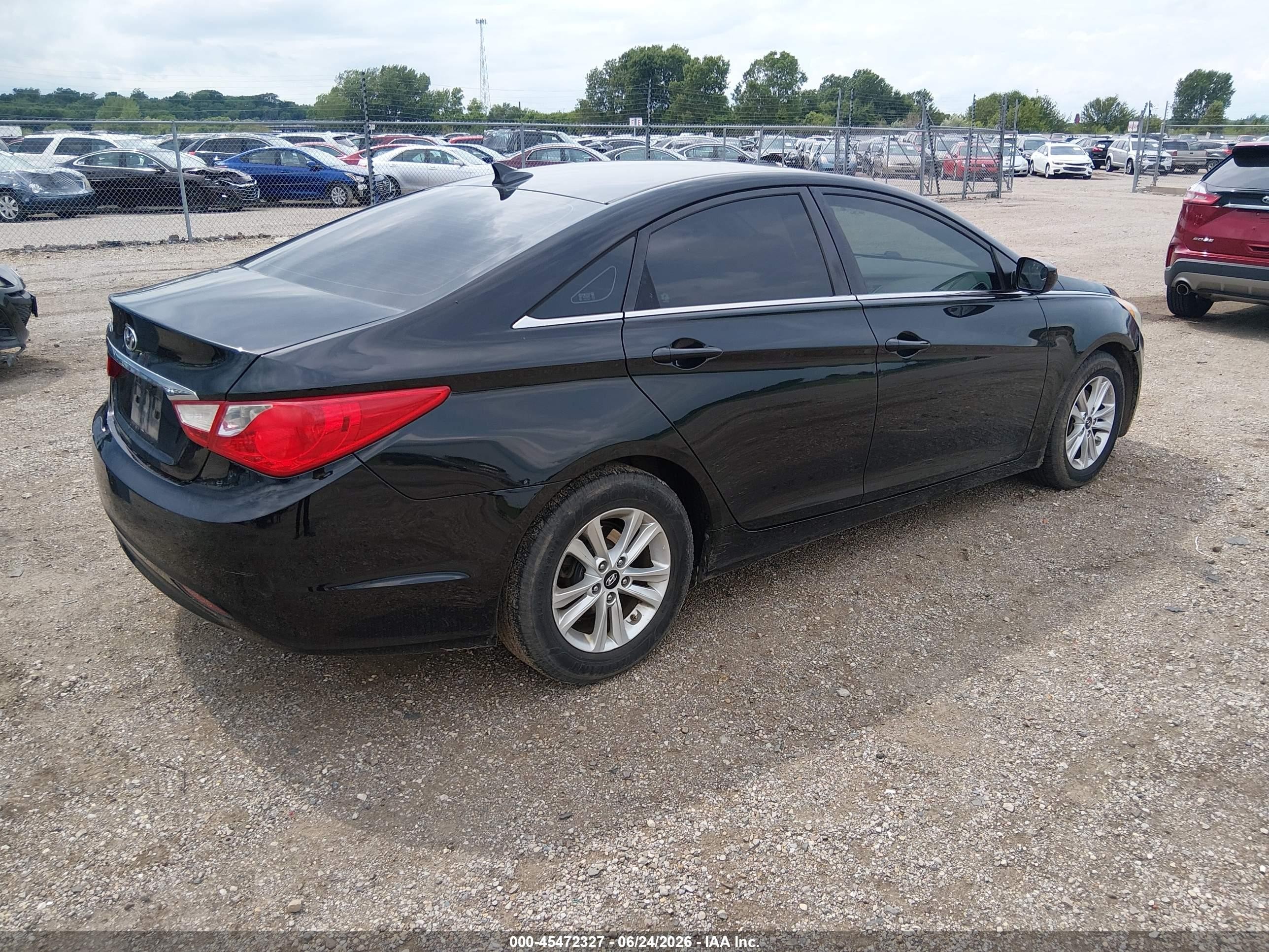2011 Hyundai Sonata Gls Black vin: 5NPEB4AC8BH166823