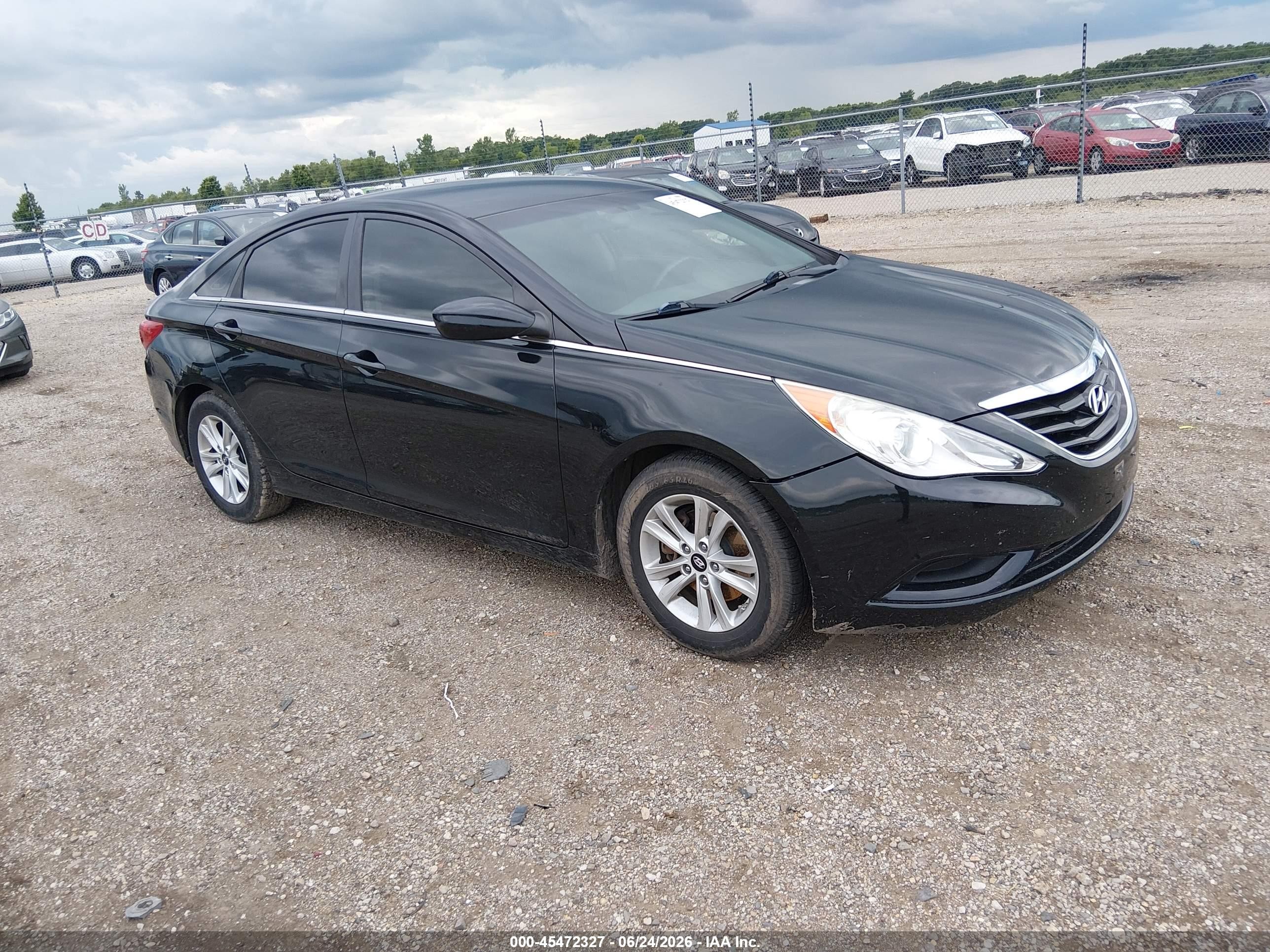 2011 Hyundai Sonata Gls Black vin: 5NPEB4AC8BH166823