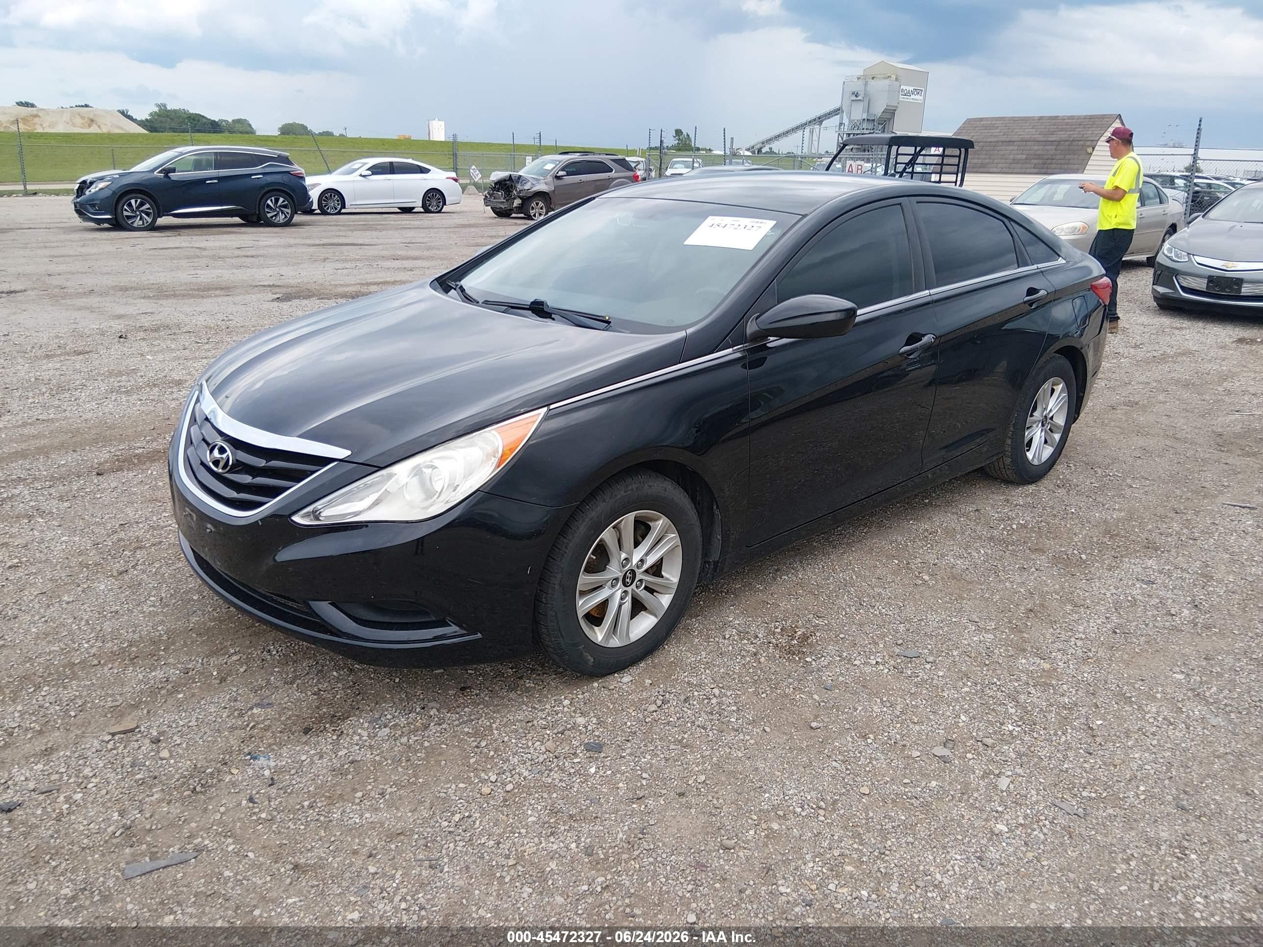 2011 Hyundai Sonata Gls Black vin: 5NPEB4AC8BH166823
