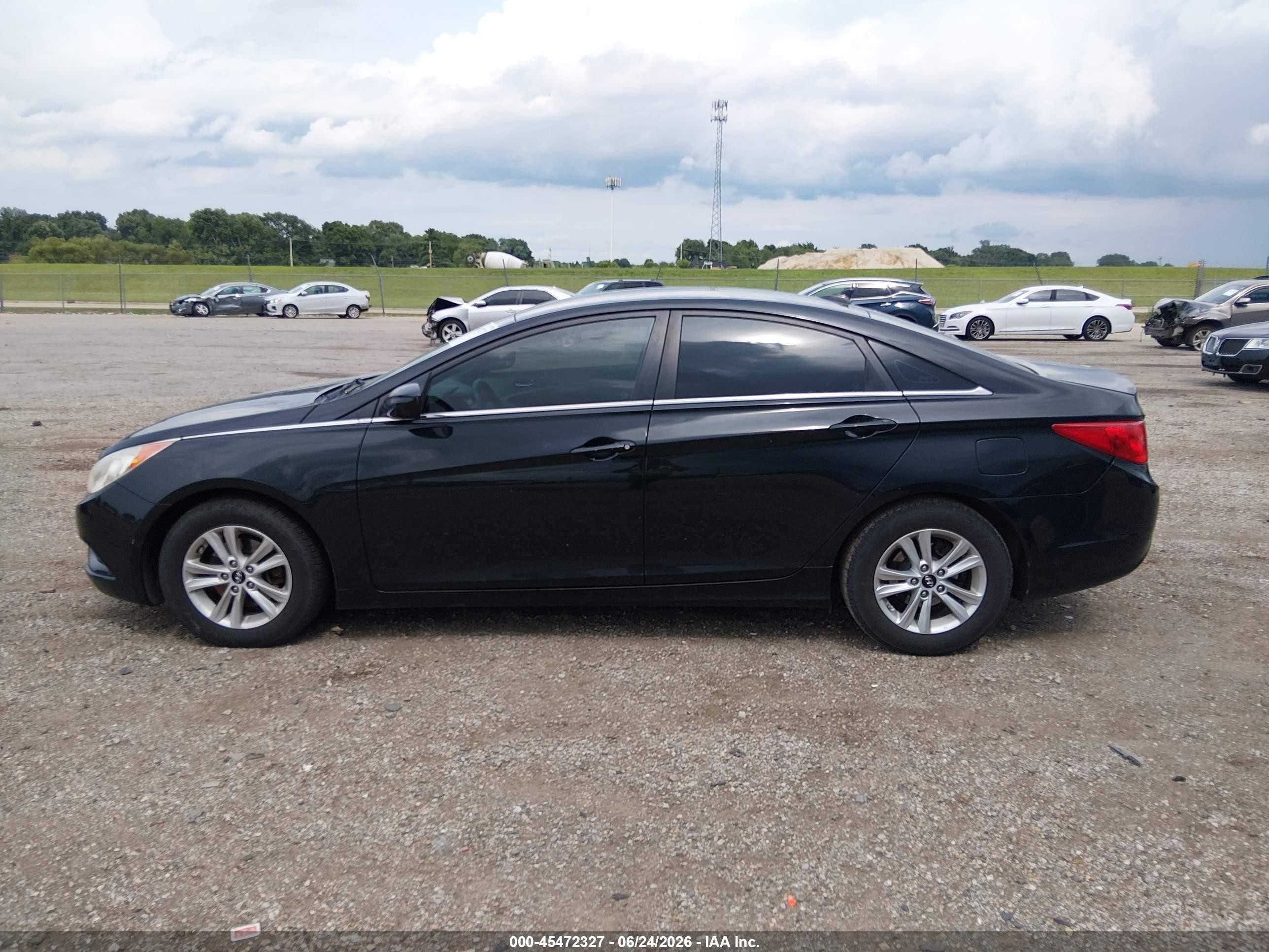 2011 Hyundai Sonata Gls Black vin: 5NPEB4AC8BH166823