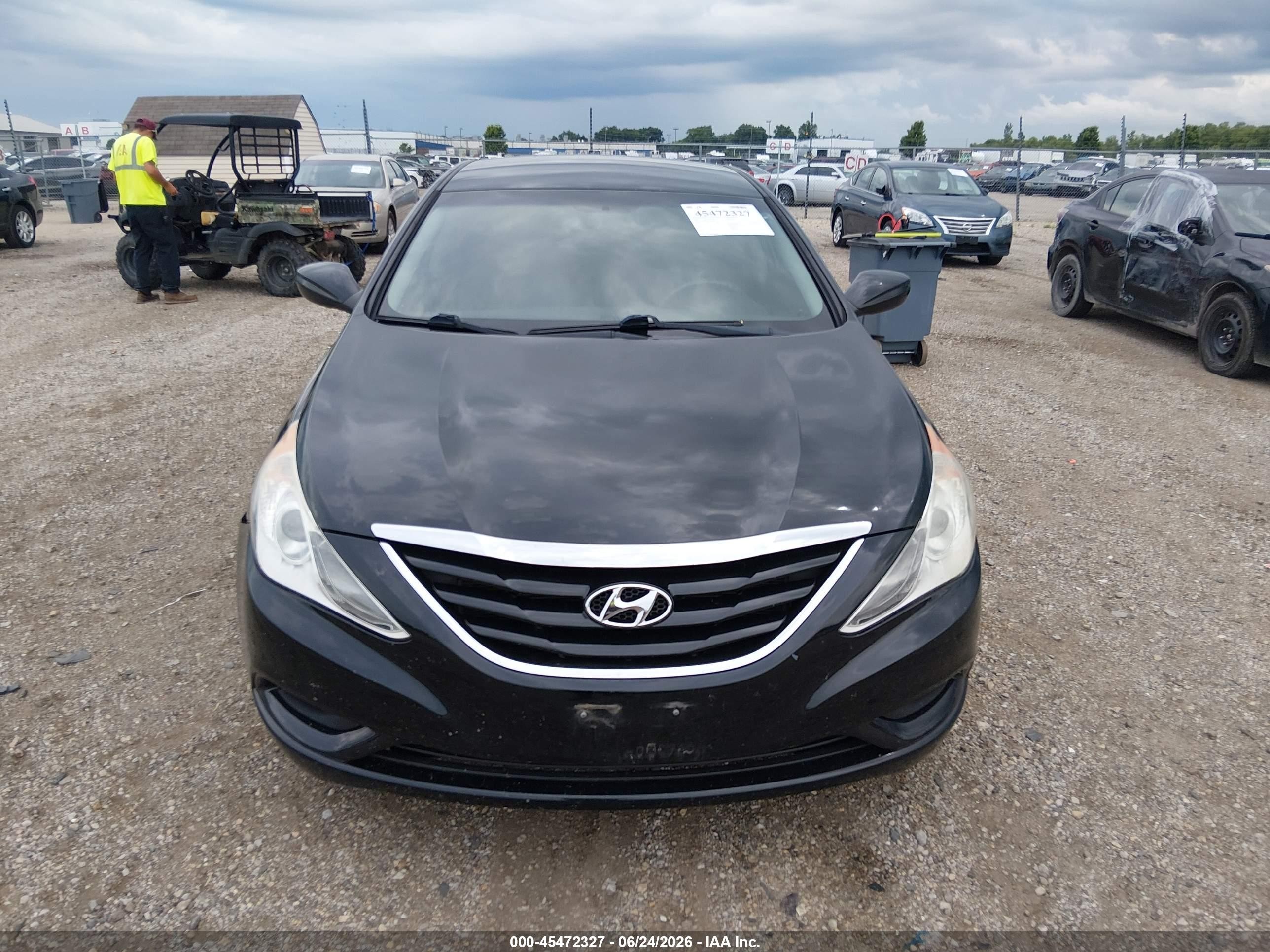 2011 Hyundai Sonata Gls Black vin: 5NPEB4AC8BH166823