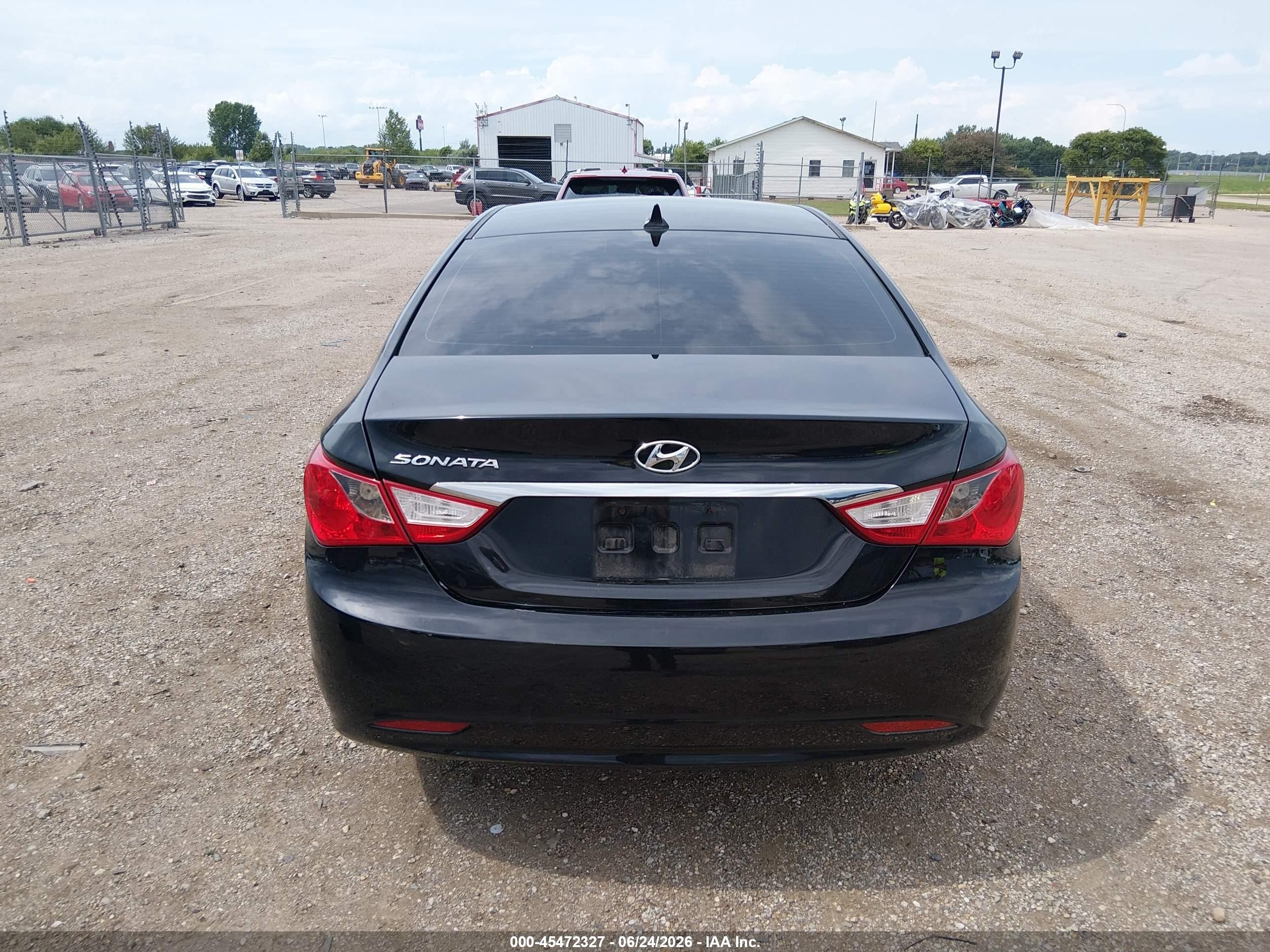 2011 Hyundai Sonata Gls Black vin: 5NPEB4AC8BH166823