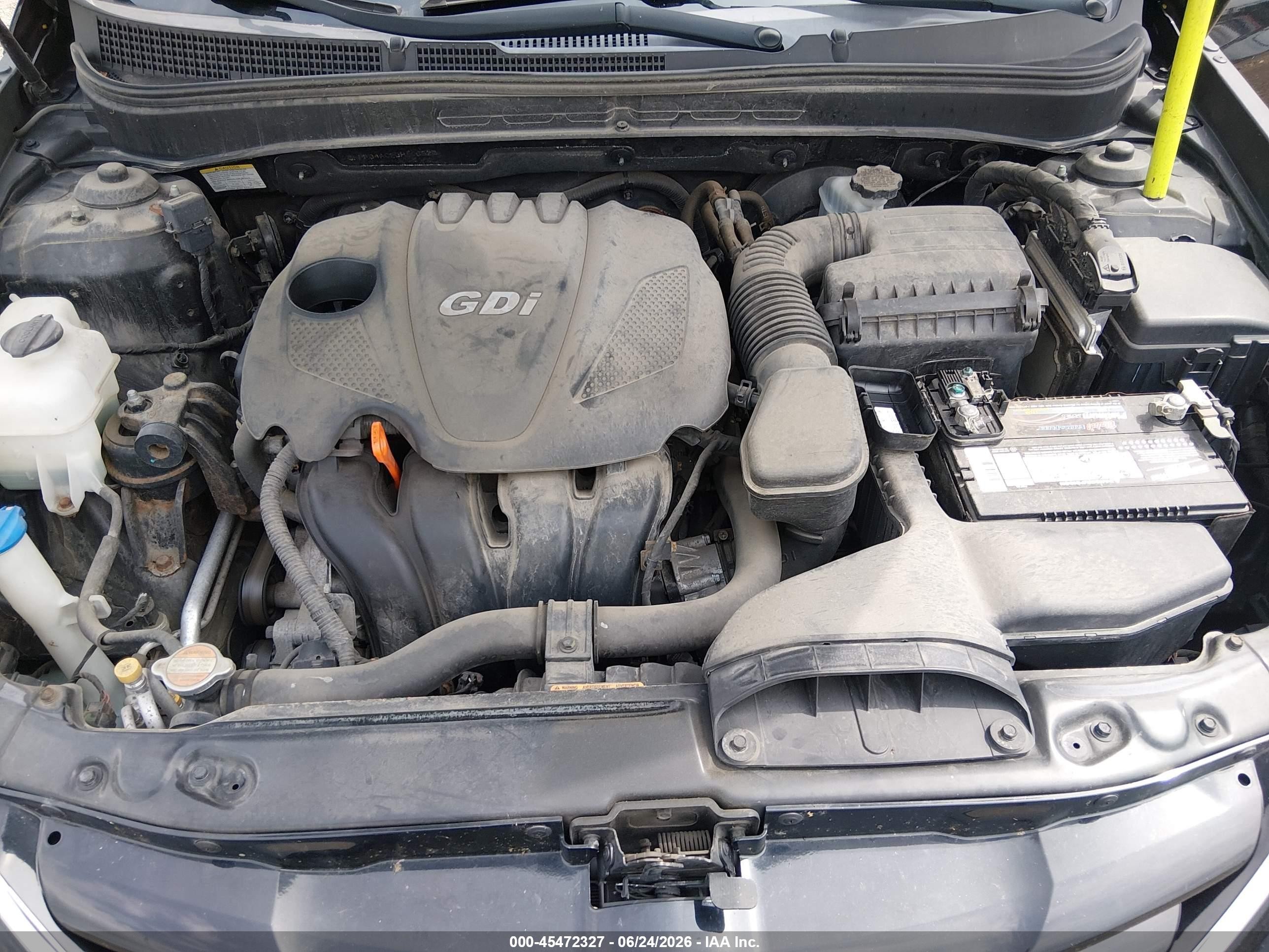 2011 Hyundai Sonata Gls Black vin: 5NPEB4AC8BH166823