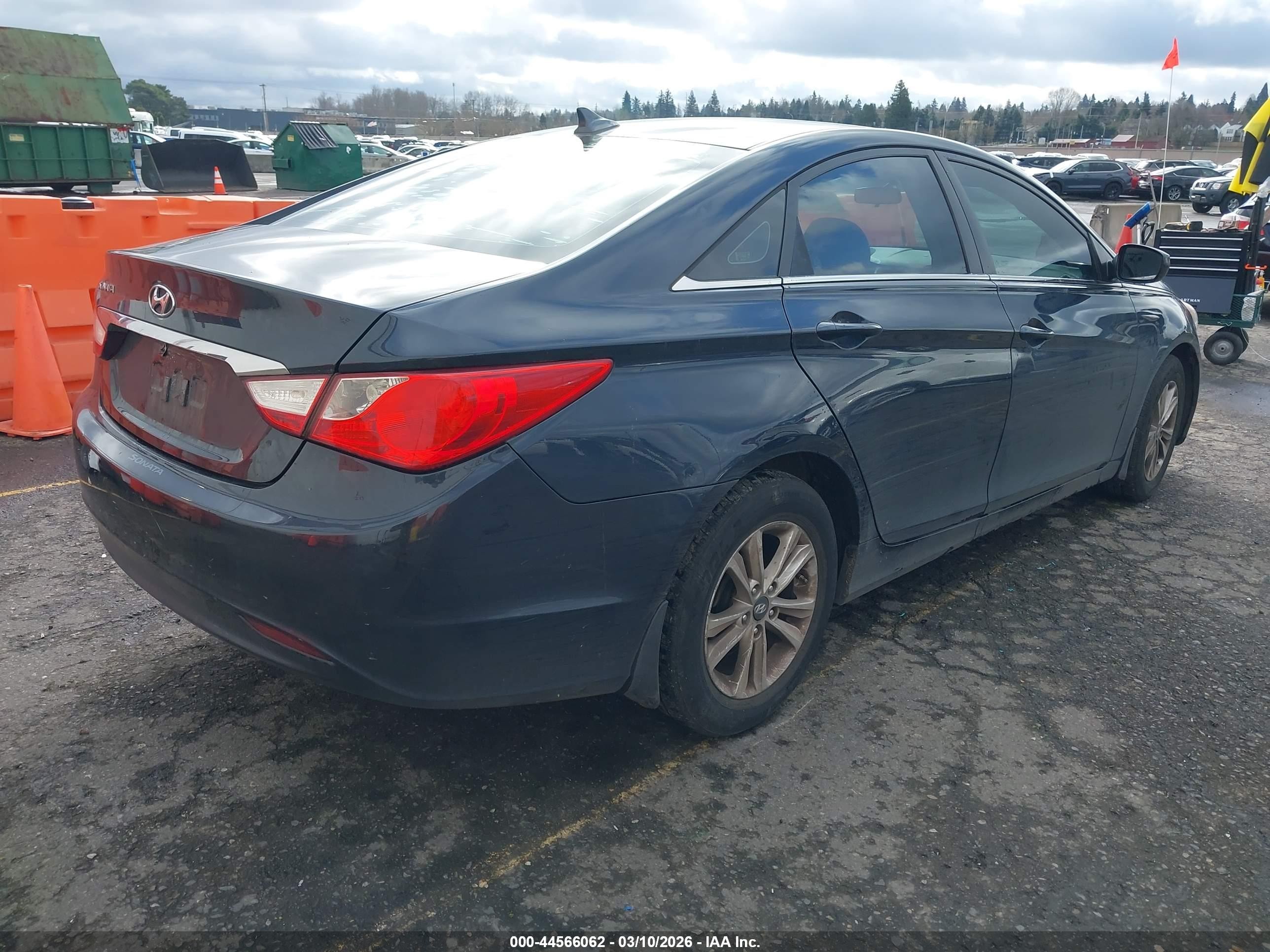 2011 Hyundai Sonata Gls Blue vin: 5NPEB4AC8BH166854
