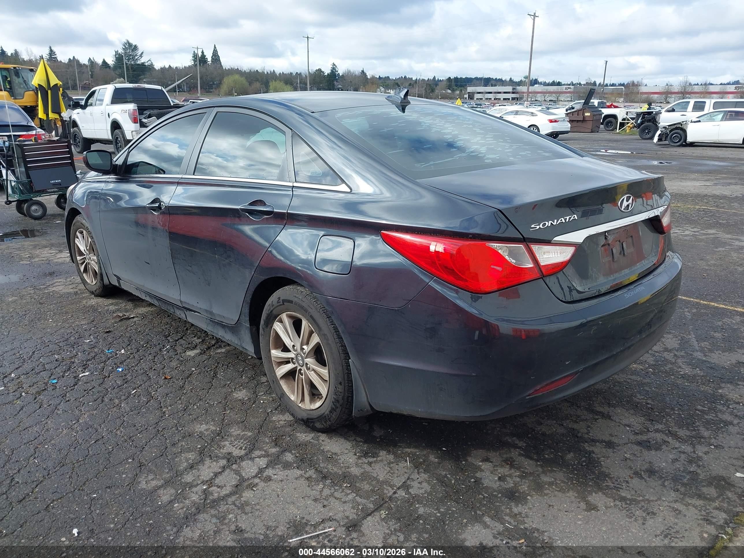 2011 Hyundai Sonata Gls Blue vin: 5NPEB4AC8BH166854