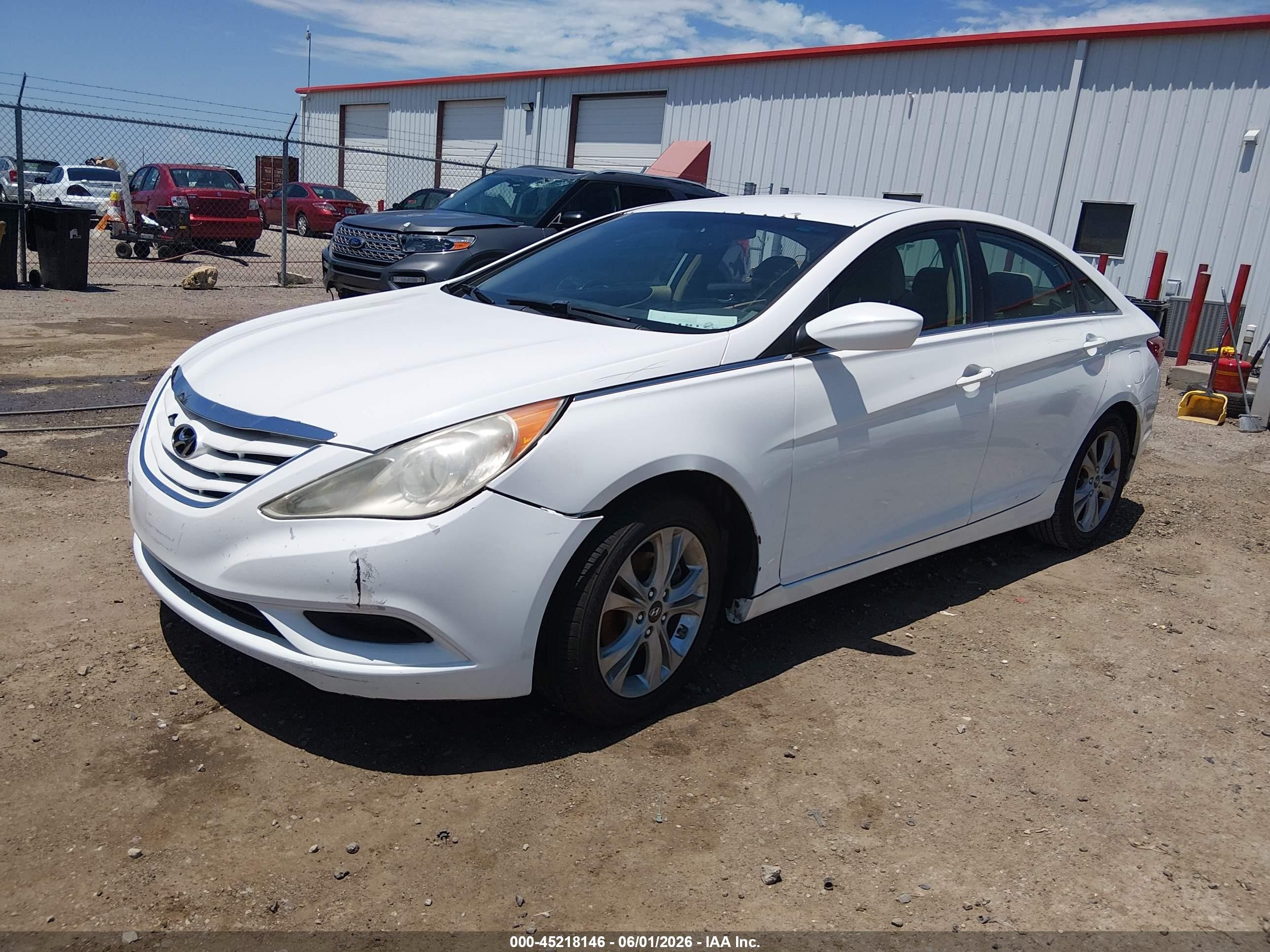 2011 Hyundai Sonata Gls White vin: 5NPEB4AC8BH197487