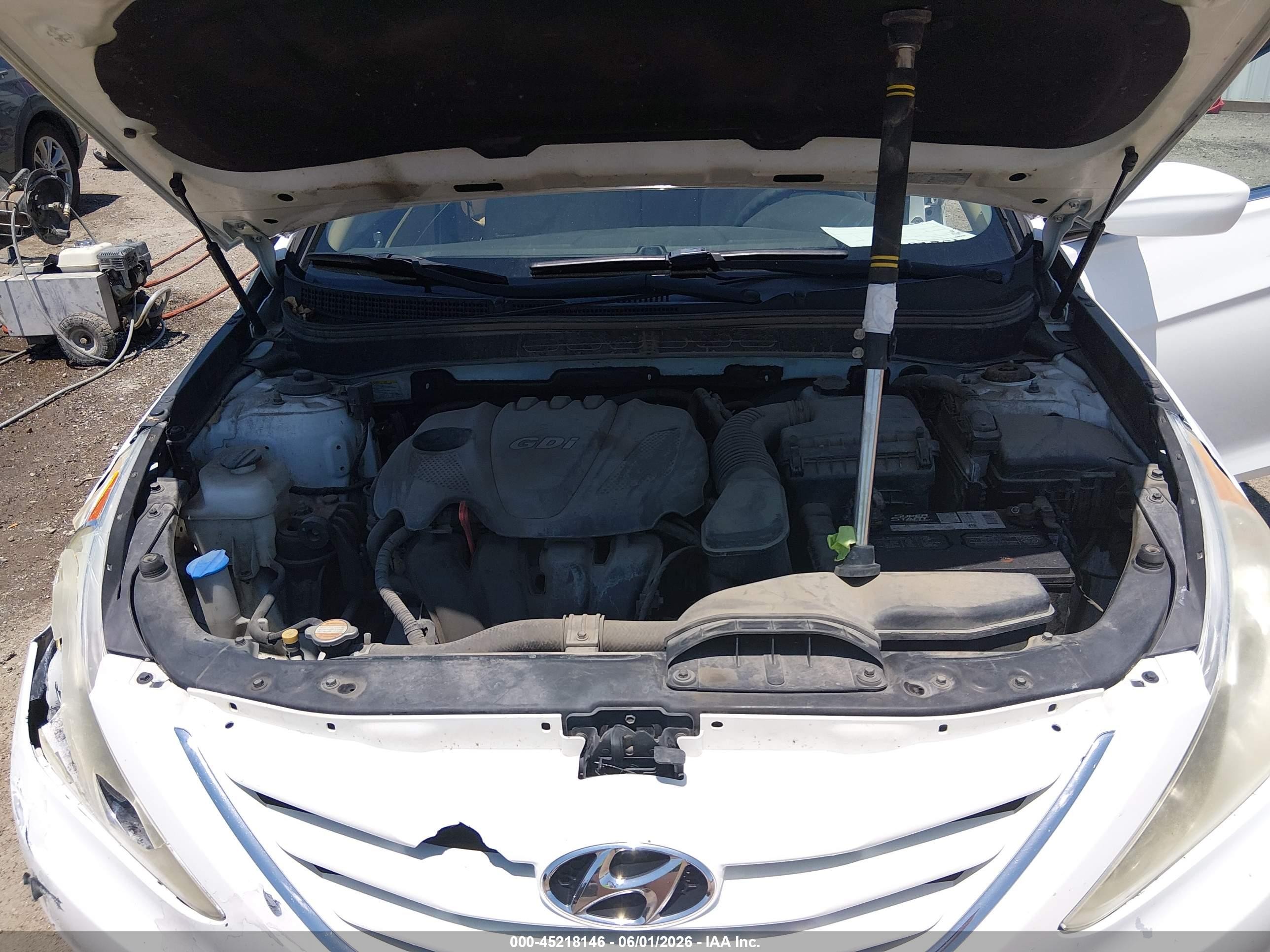 2011 Hyundai Sonata Gls White vin: 5NPEB4AC8BH197487