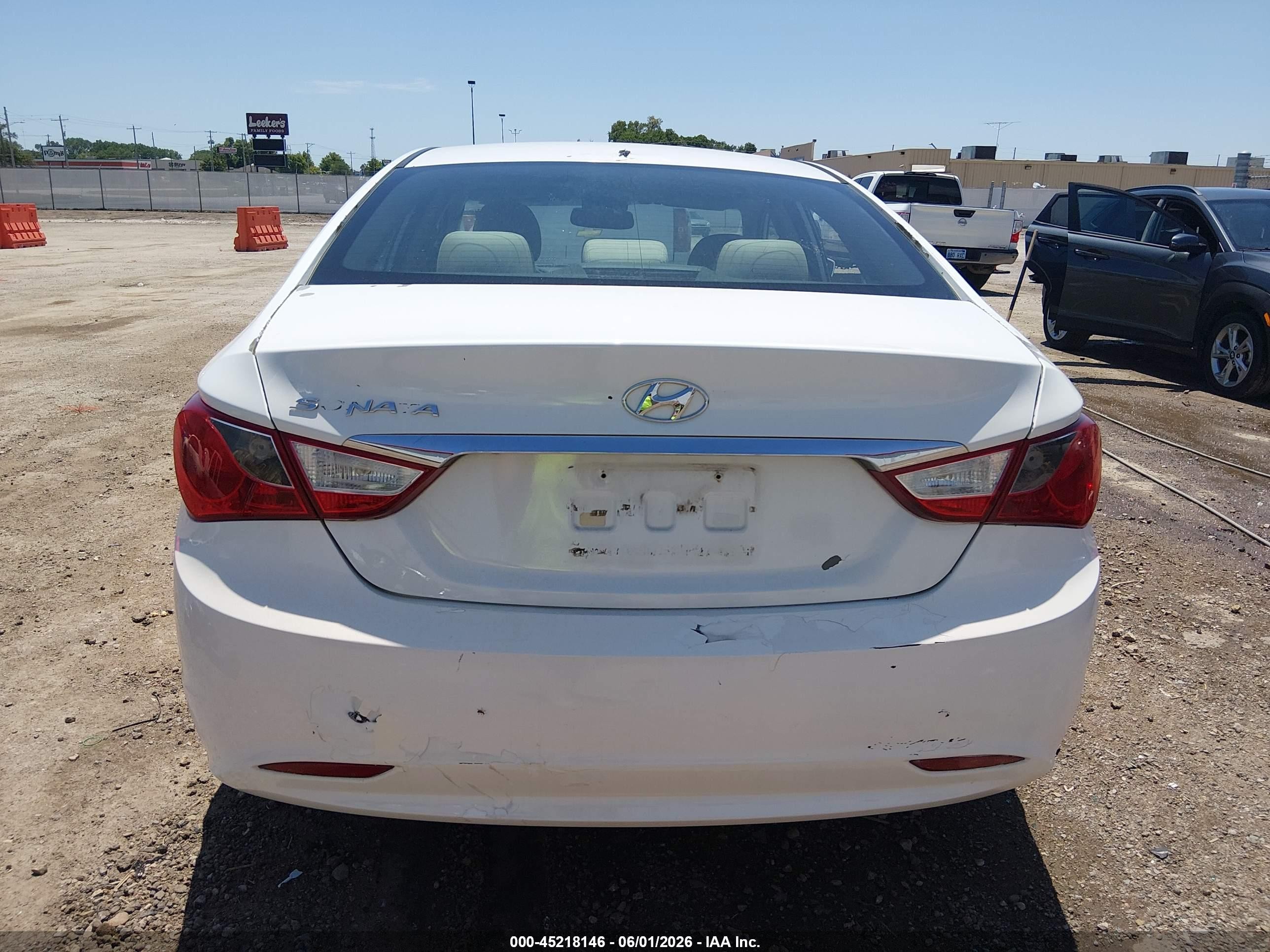 2011 Hyundai Sonata Gls White vin: 5NPEB4AC8BH197487