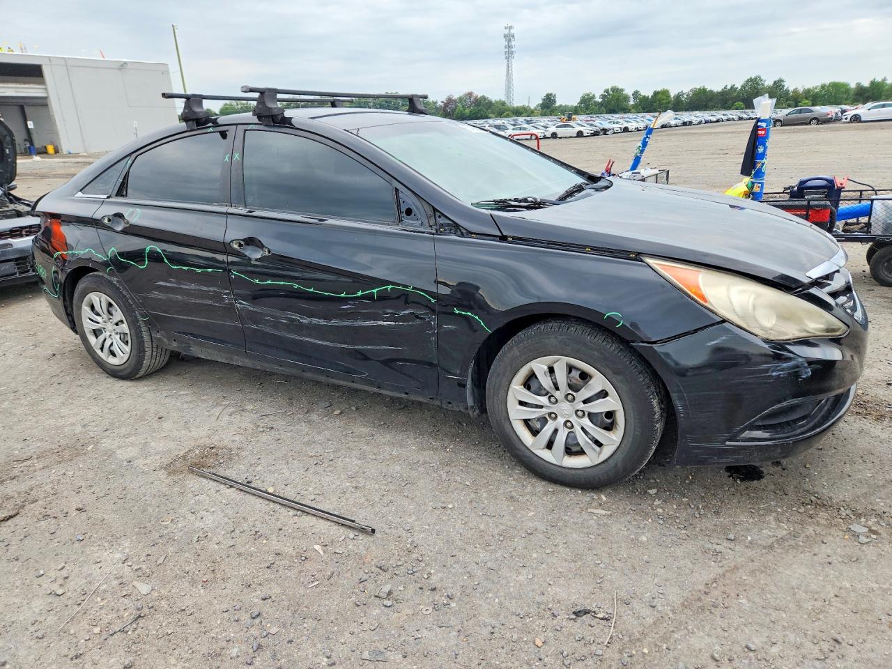 2011 Hyundai Sonata Gls Black vin: 5NPEB4AC8BH198607
