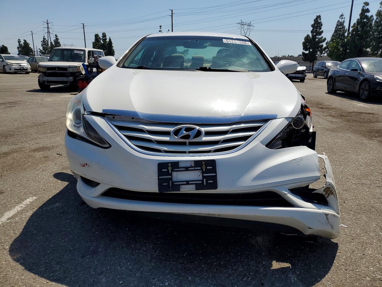 2011 Hyundai Sonata Gls White vin: 5NPEB4AC8BH202350