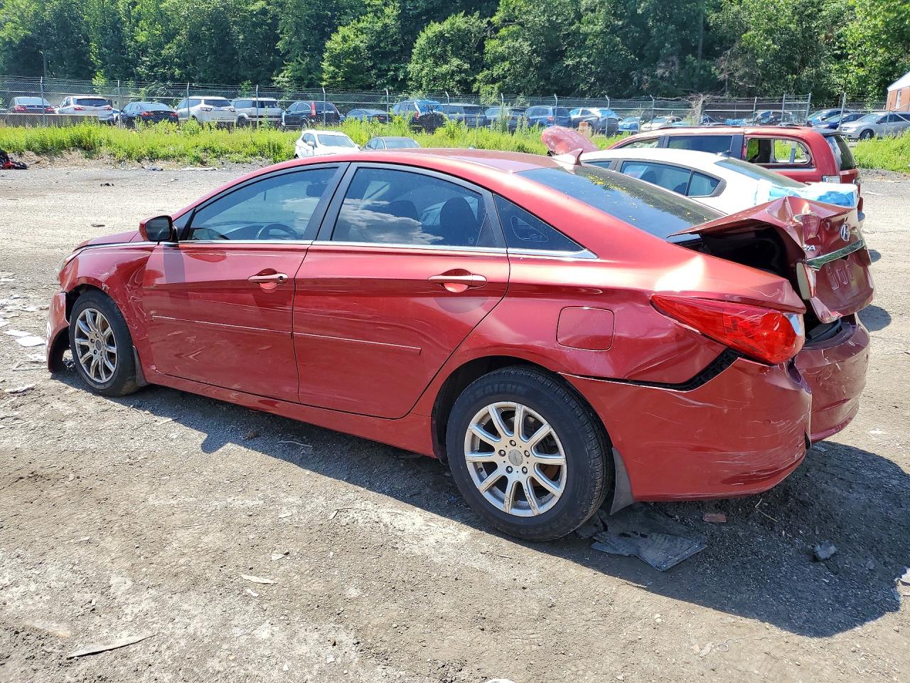 2011 Hyundai Sonata Gls Red vin: 5NPEB4AC8BH218144