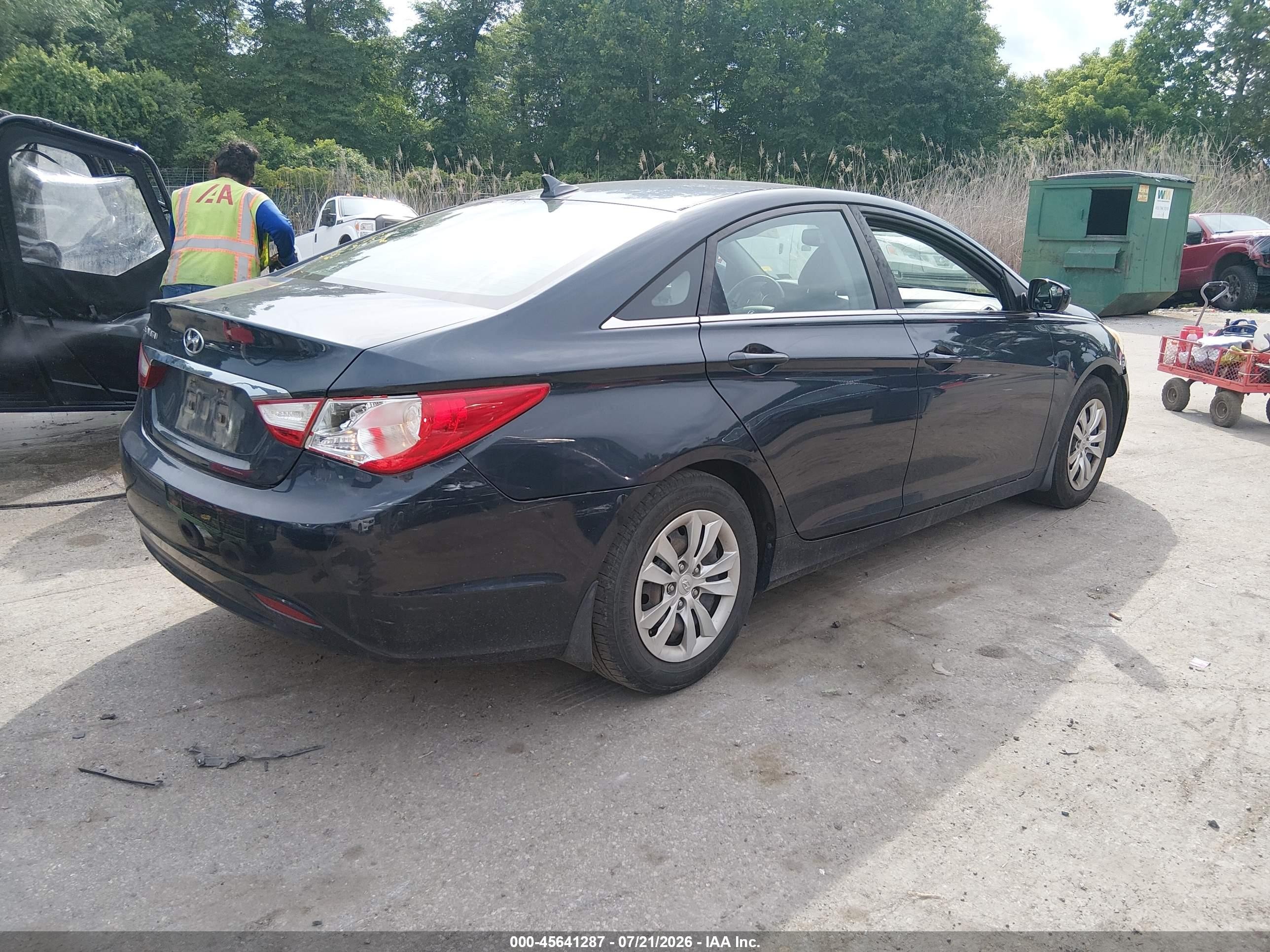 2011 Hyundai Sonata Gls Black vin: 5NPEB4AC8BH256778