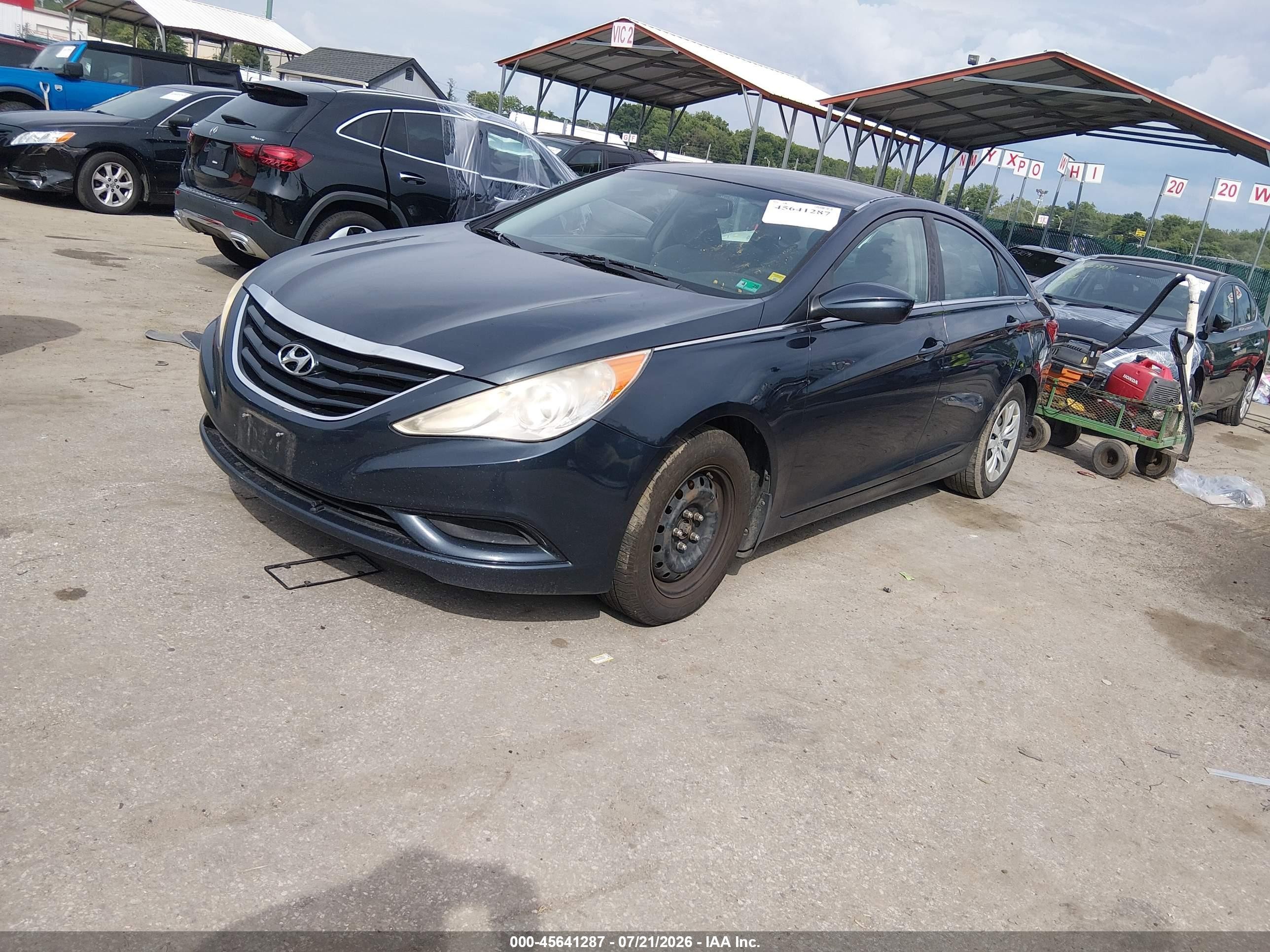 2011 Hyundai Sonata Gls Black vin: 5NPEB4AC8BH256778