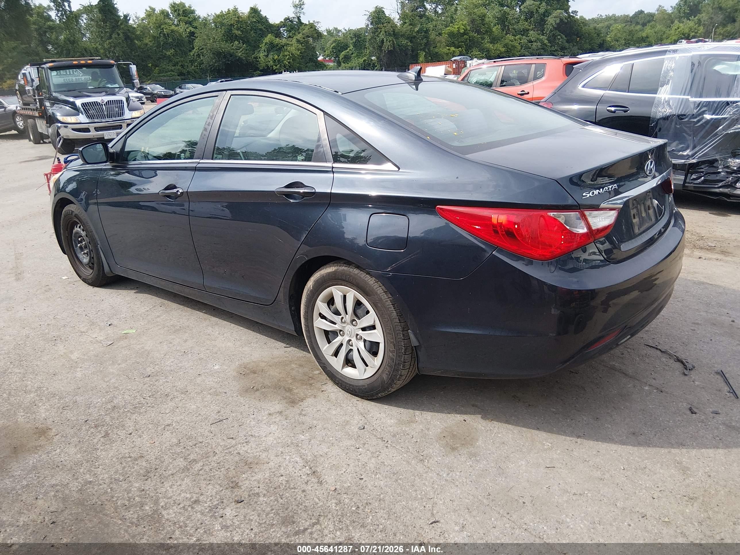 2011 Hyundai Sonata Gls Black vin: 5NPEB4AC8BH256778