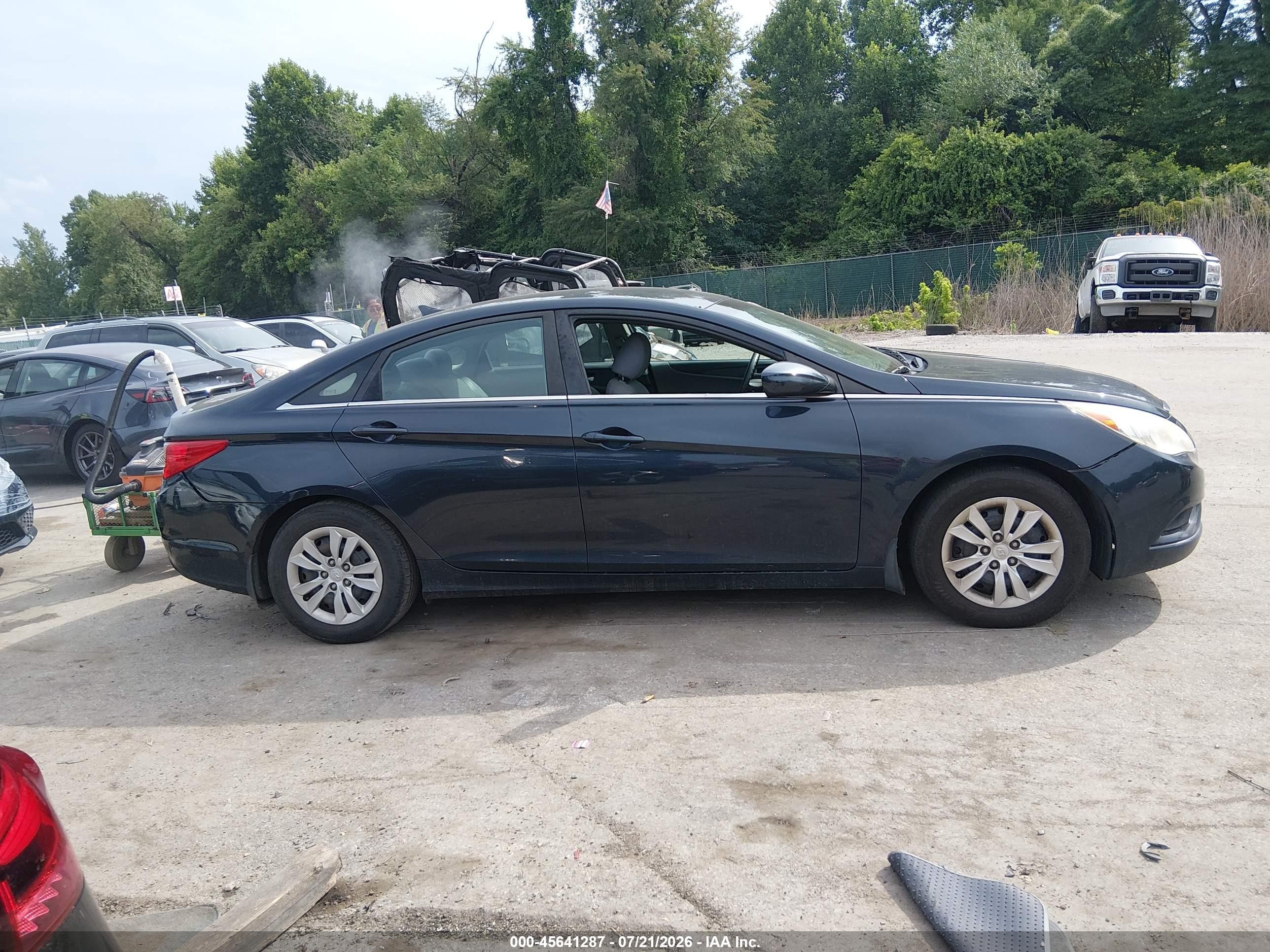 2011 Hyundai Sonata Gls Black vin: 5NPEB4AC8BH256778