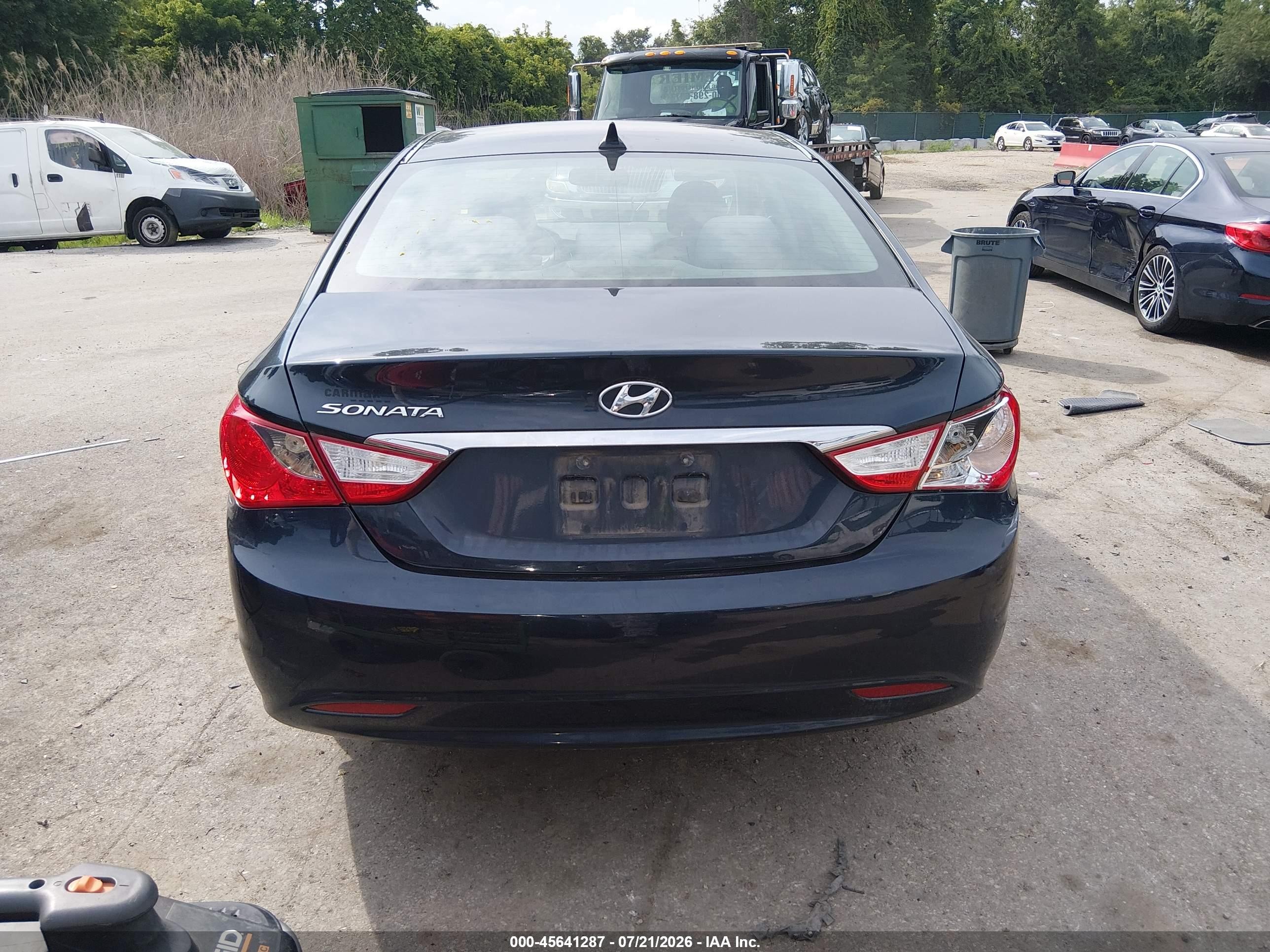 2011 Hyundai Sonata Gls Black vin: 5NPEB4AC8BH256778