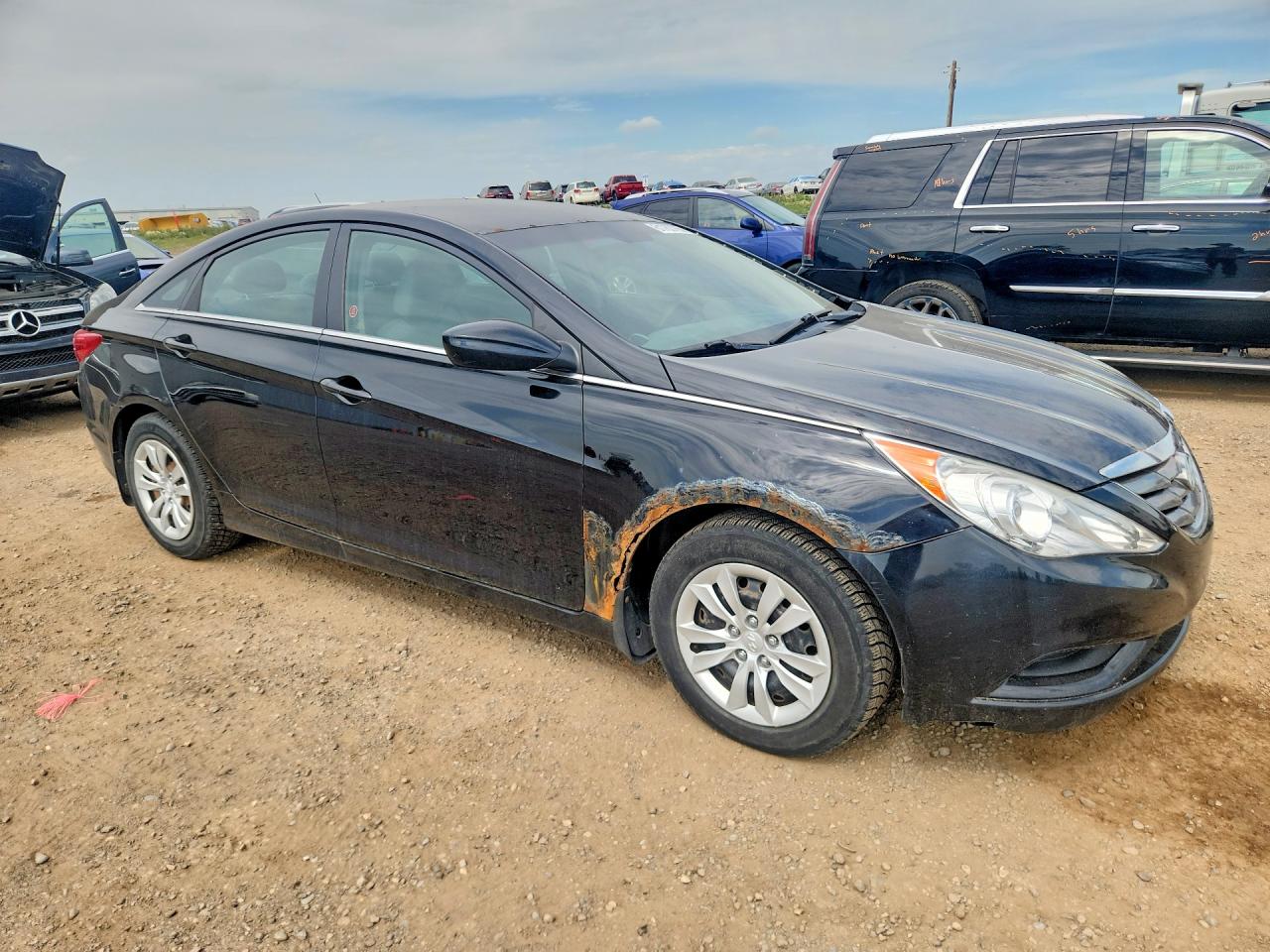 2011 Hyundai Sonata Gls Black vin: 5NPEB4AC8BH257851