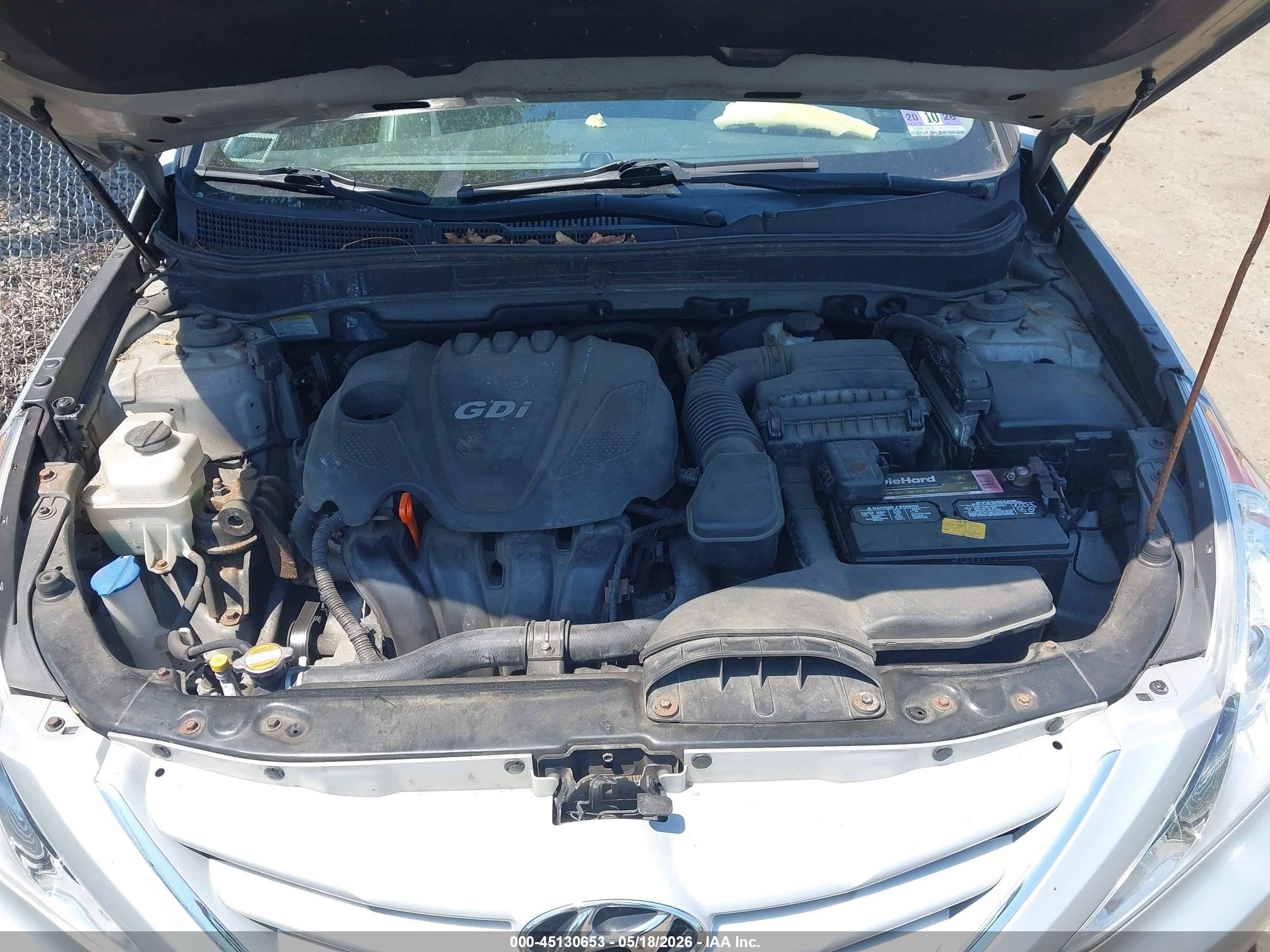2011 Hyundai Sonata Gls Silver vin: 5NPEB4AC8BH260376