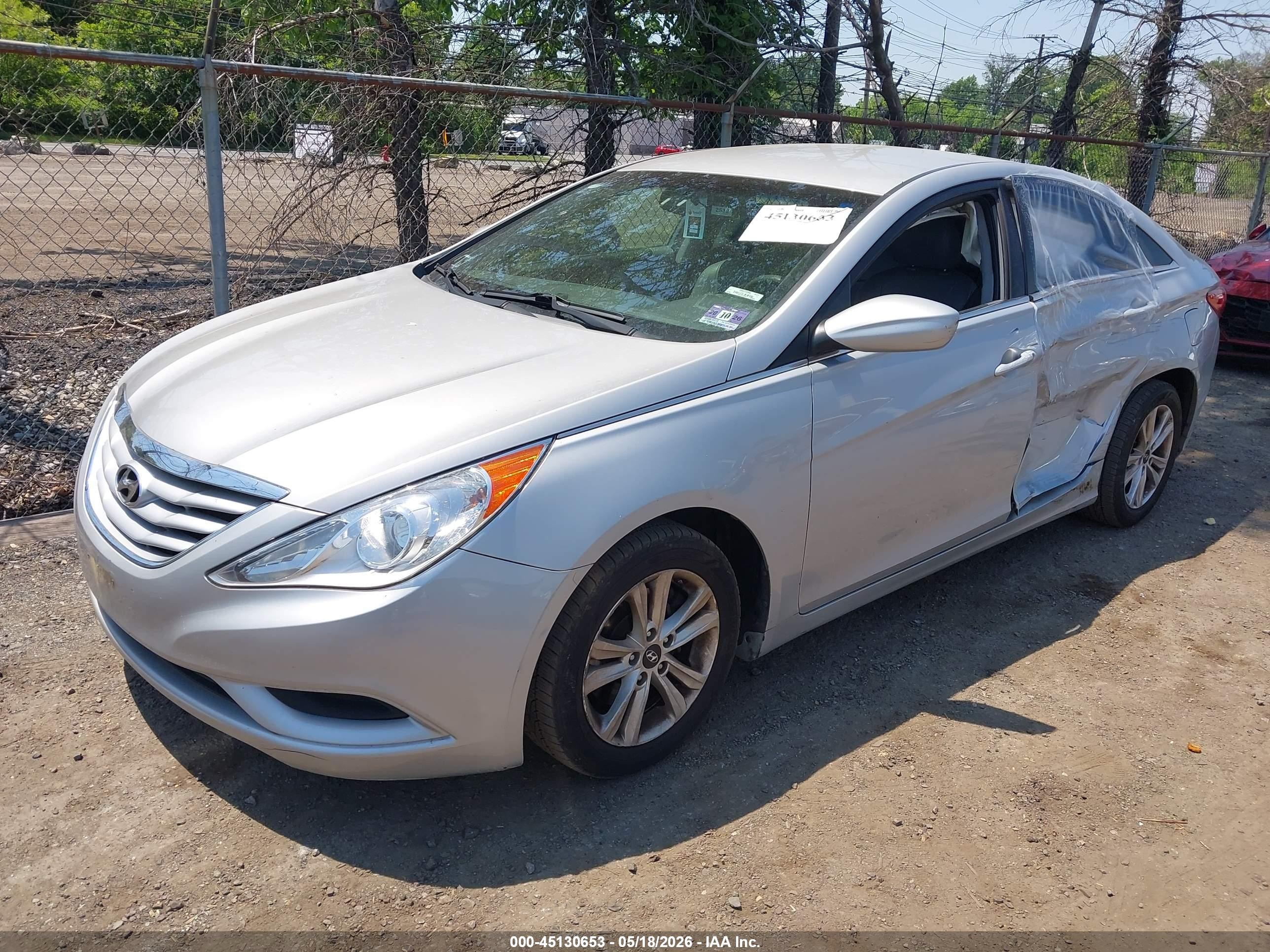 2011 Hyundai Sonata Gls Silver vin: 5NPEB4AC8BH260376