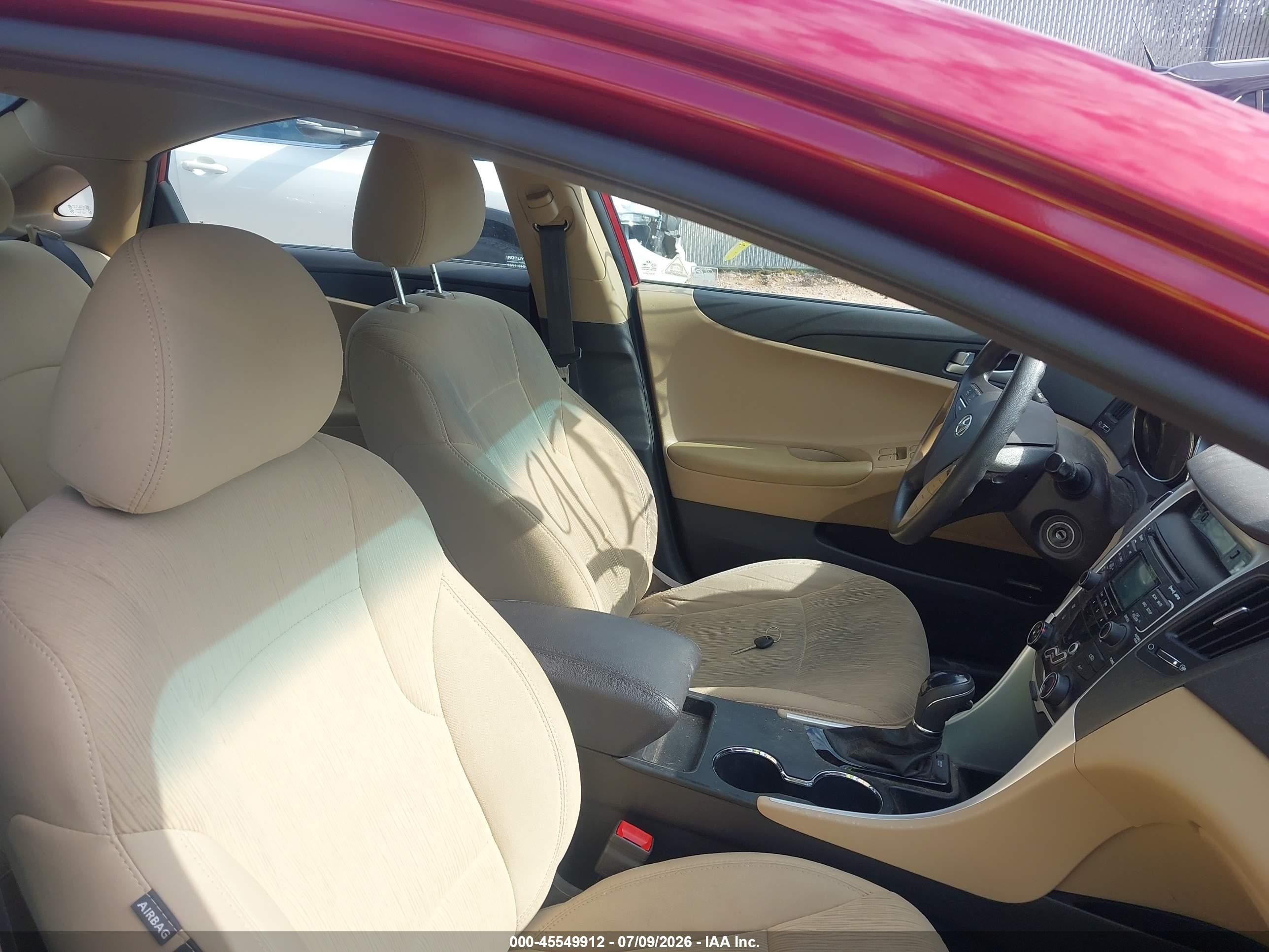2011 Hyundai Sonata Gls Красный vin: 5NPEB4AC8BH268641