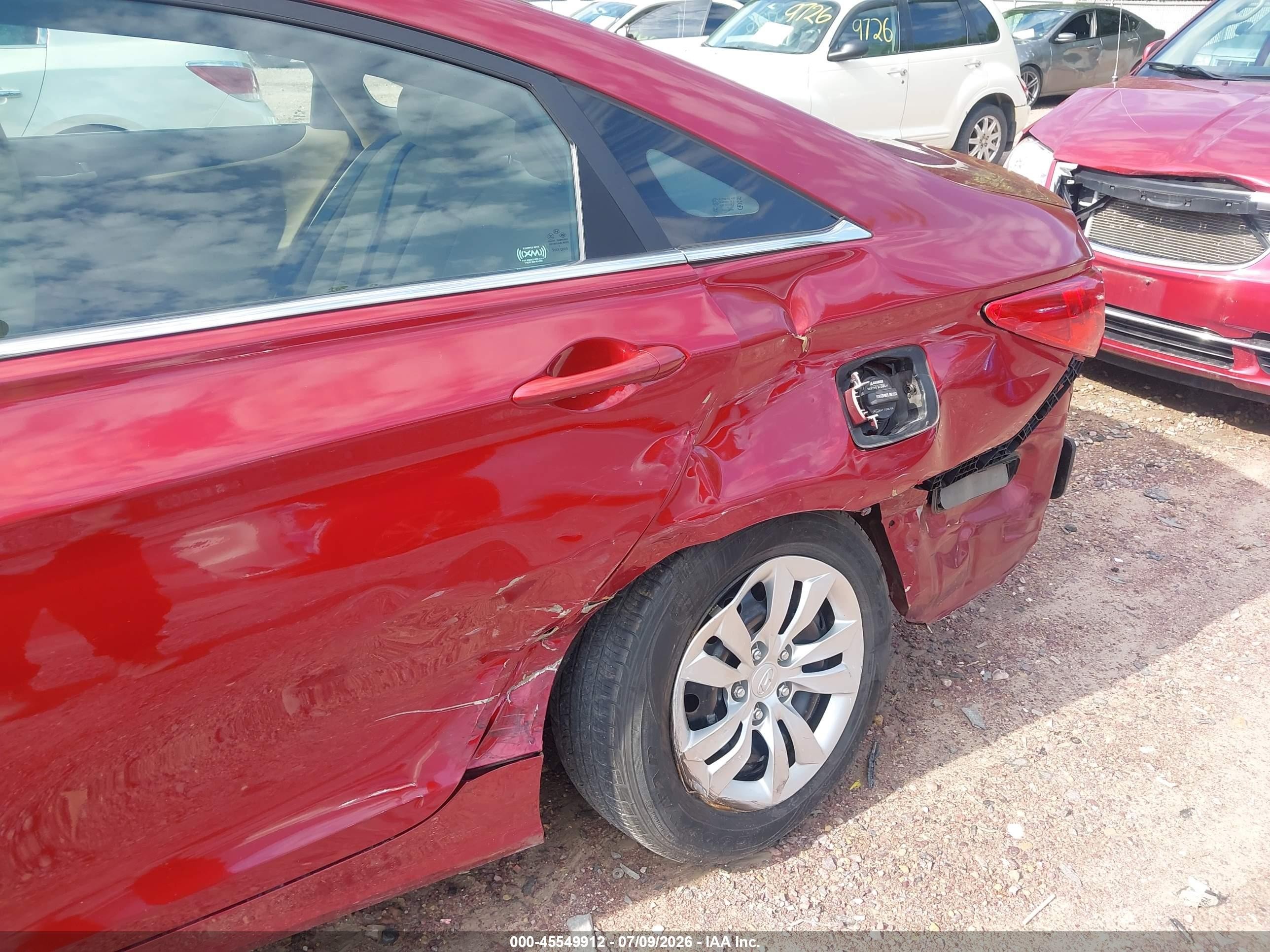 2011 Hyundai Sonata Gls Красный vin: 5NPEB4AC8BH268641
