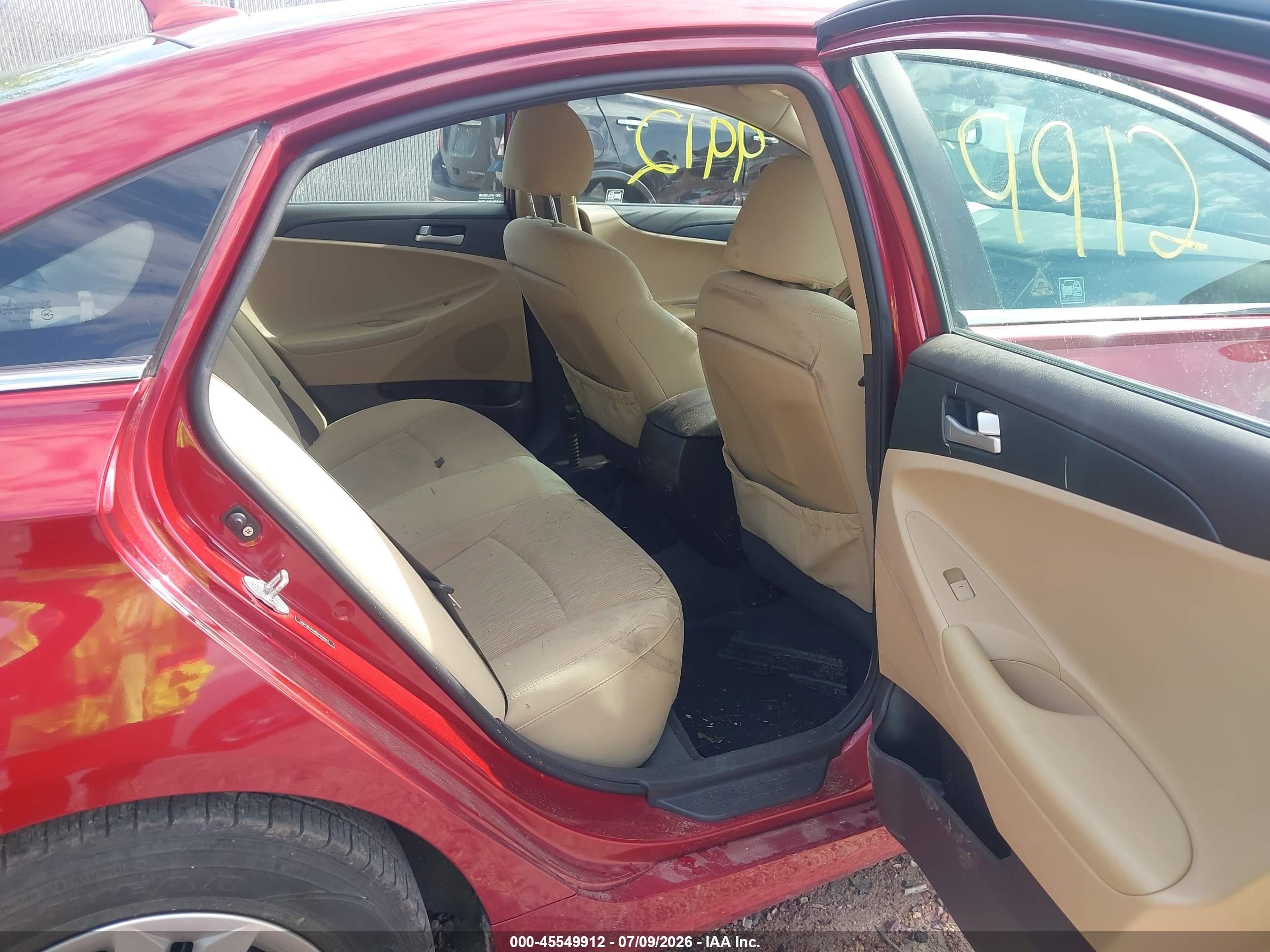 2011 Hyundai Sonata Gls Красный vin: 5NPEB4AC8BH268641
