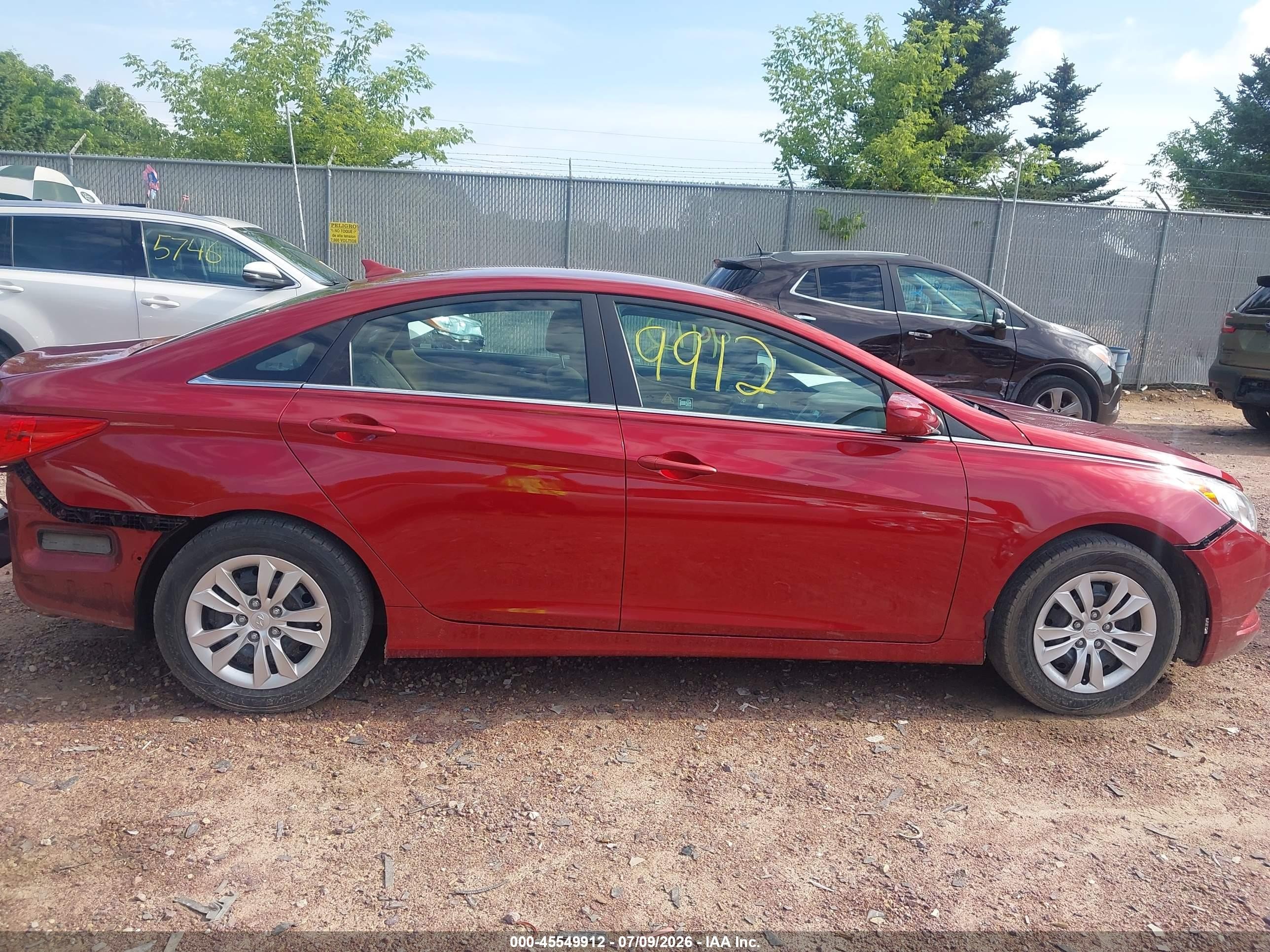 2011 Hyundai Sonata Gls Красный vin: 5NPEB4AC8BH268641