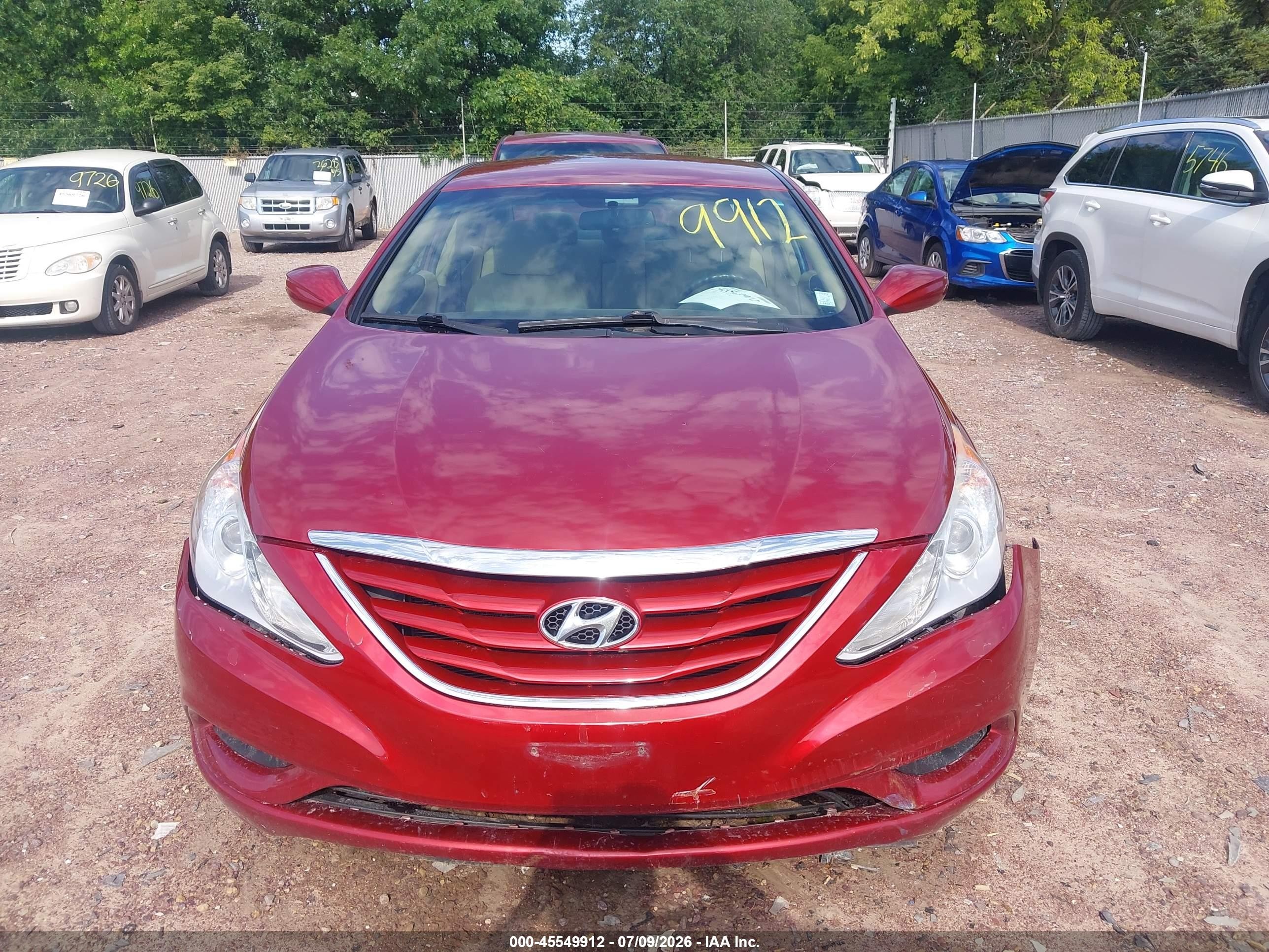 2011 Hyundai Sonata Gls Красный vin: 5NPEB4AC8BH268641