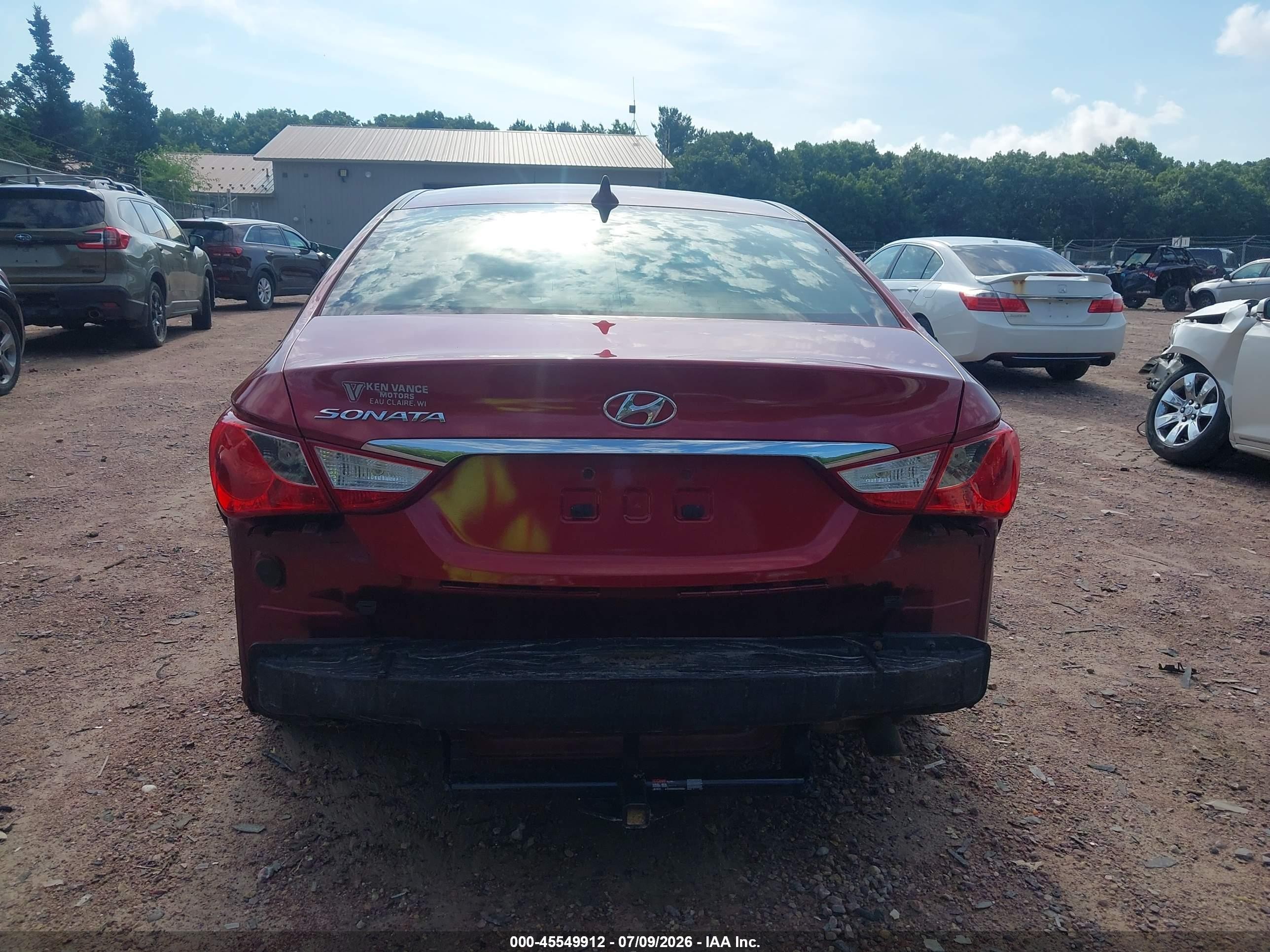 2011 Hyundai Sonata Gls Красный vin: 5NPEB4AC8BH268641