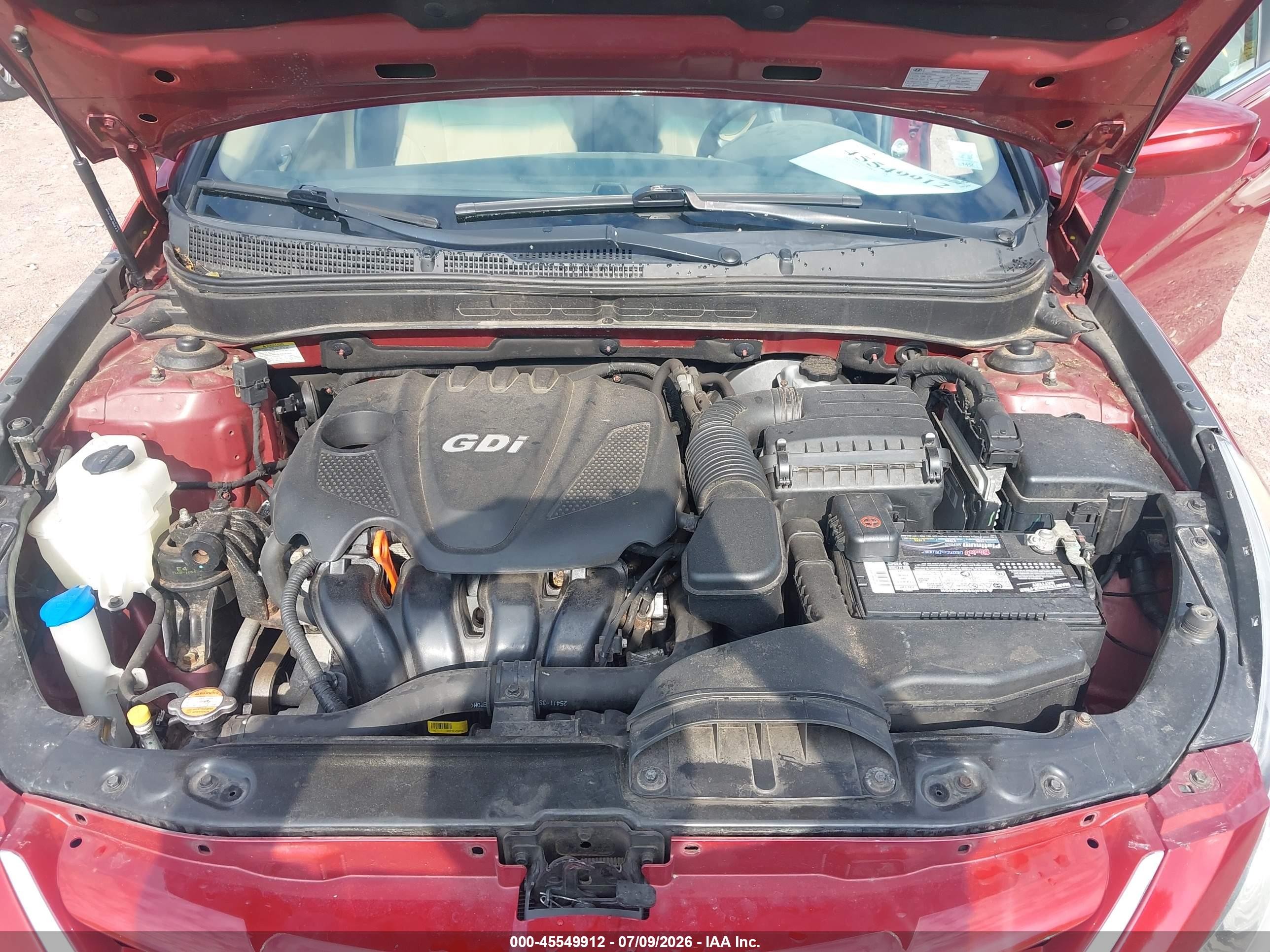 2011 Hyundai Sonata Gls Красный vin: 5NPEB4AC8BH268641
