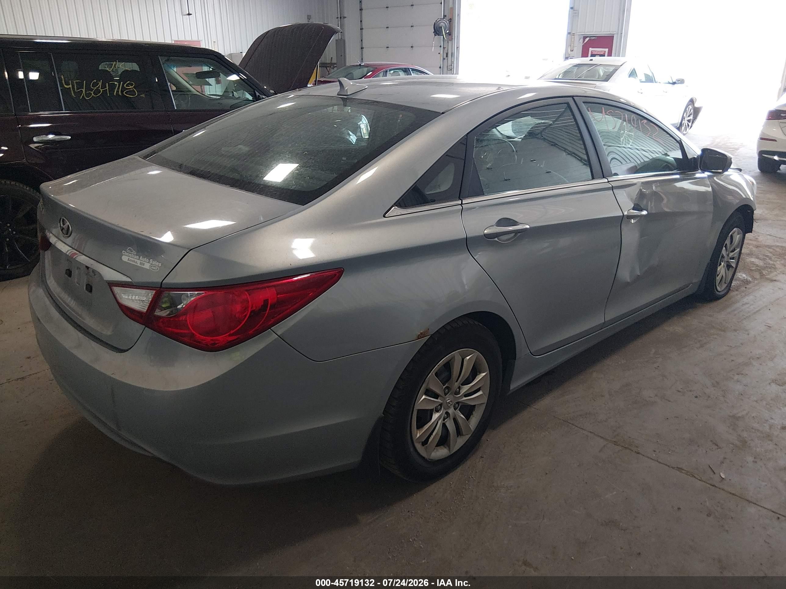 2011 Hyundai Sonata Gls Silver vin: 5NPEB4AC8BH277355