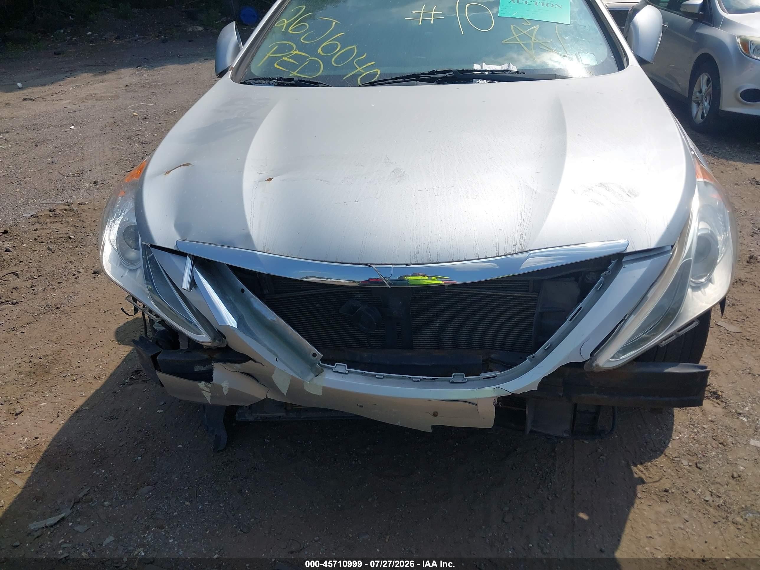 2011 Hyundai Sonata Gls Silver vin: 5NPEB4AC8BH296875