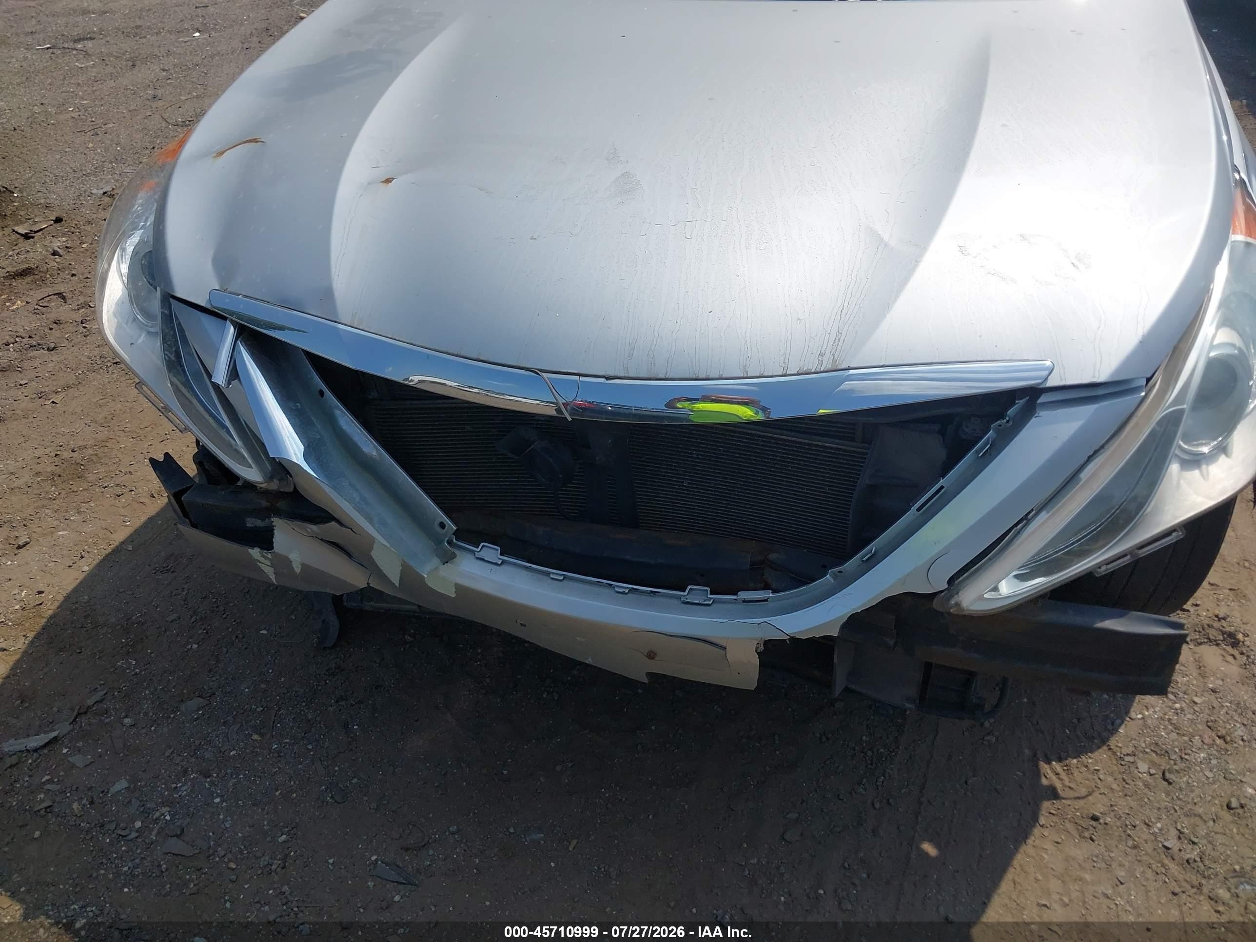 2011 Hyundai Sonata Gls Silver vin: 5NPEB4AC8BH296875