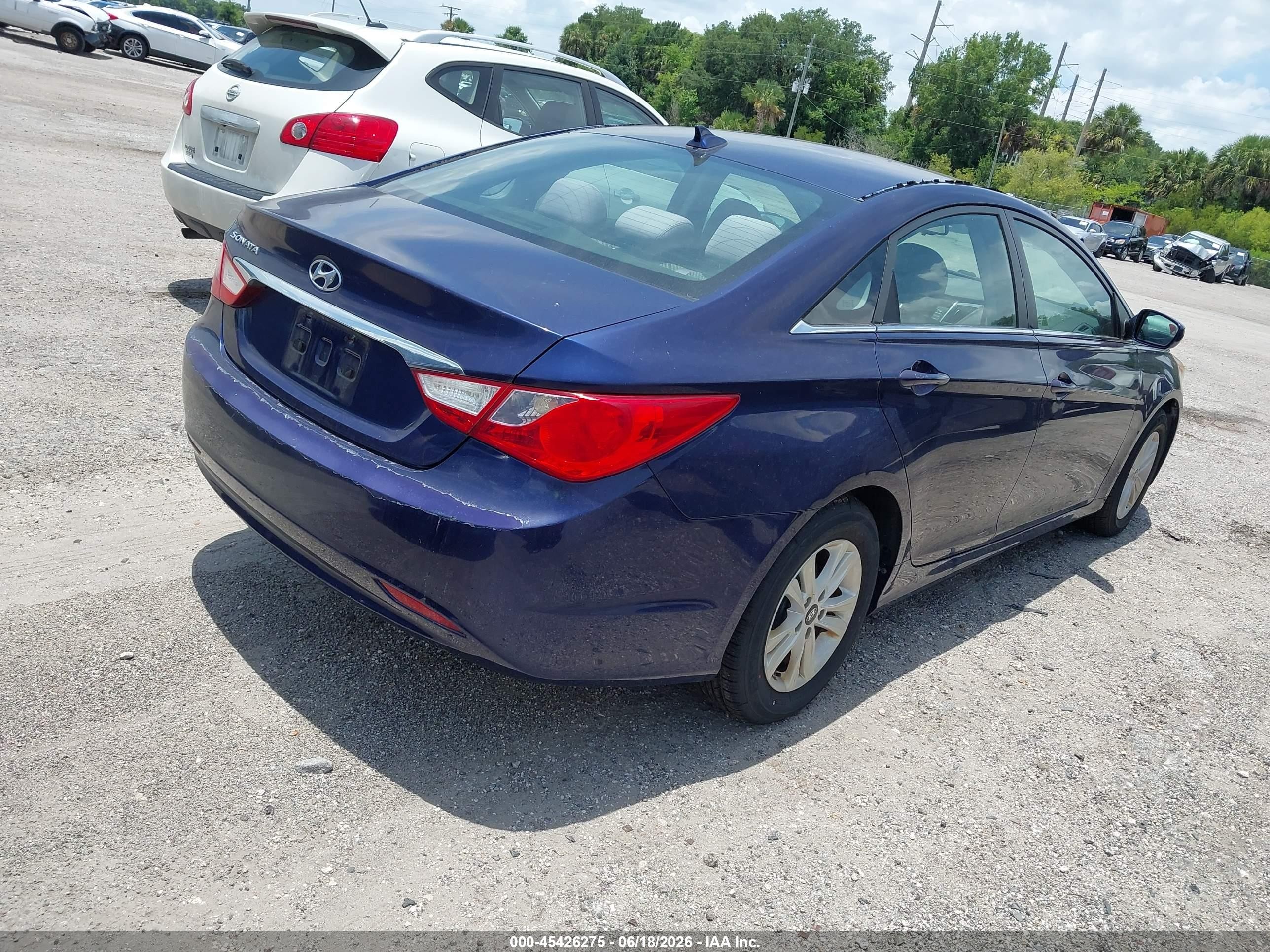 2012 Hyundai Sonata Gls Blue vin: 5NPEB4AC8CH314079