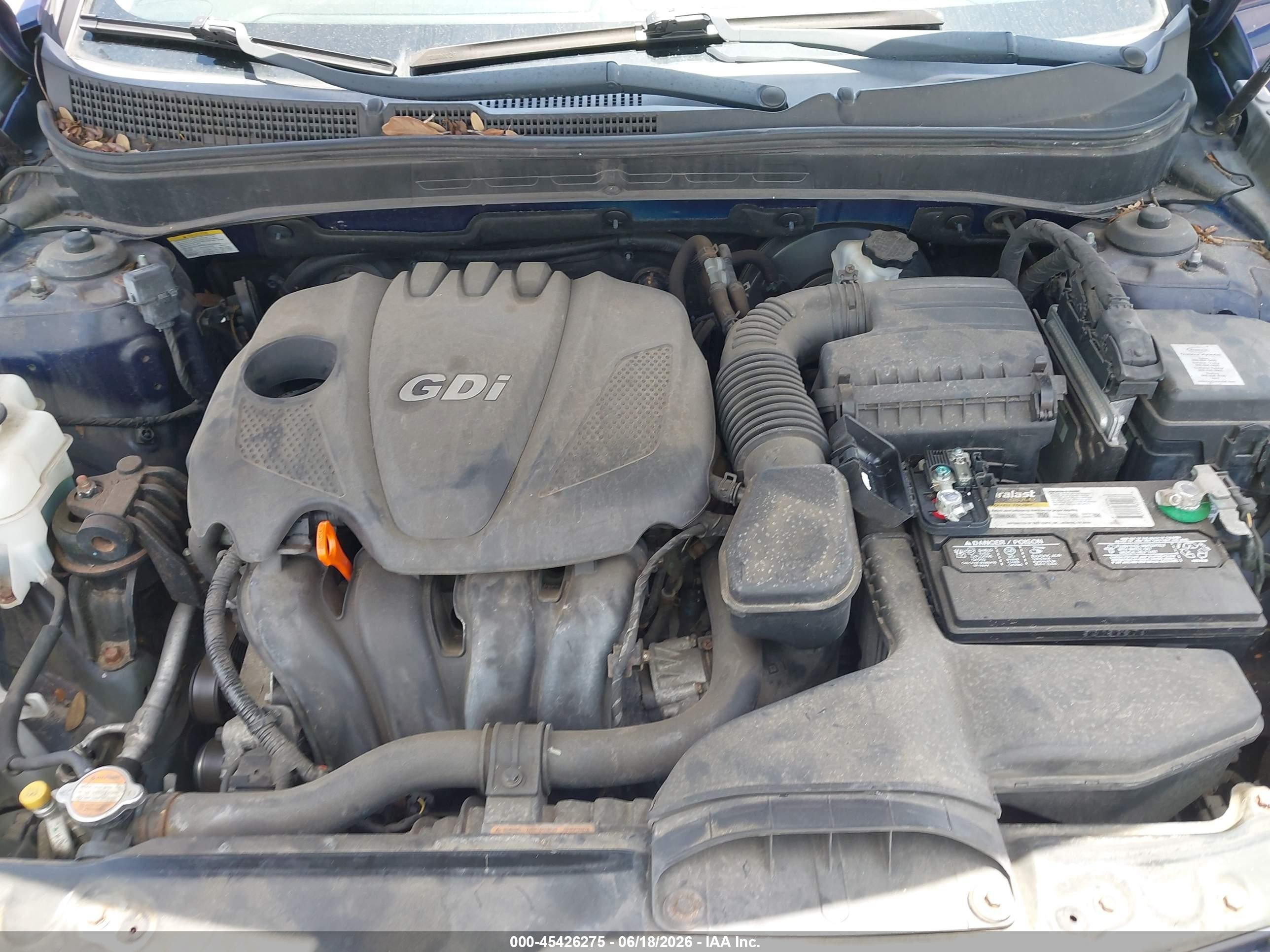 2012 Hyundai Sonata Gls Blue vin: 5NPEB4AC8CH314079