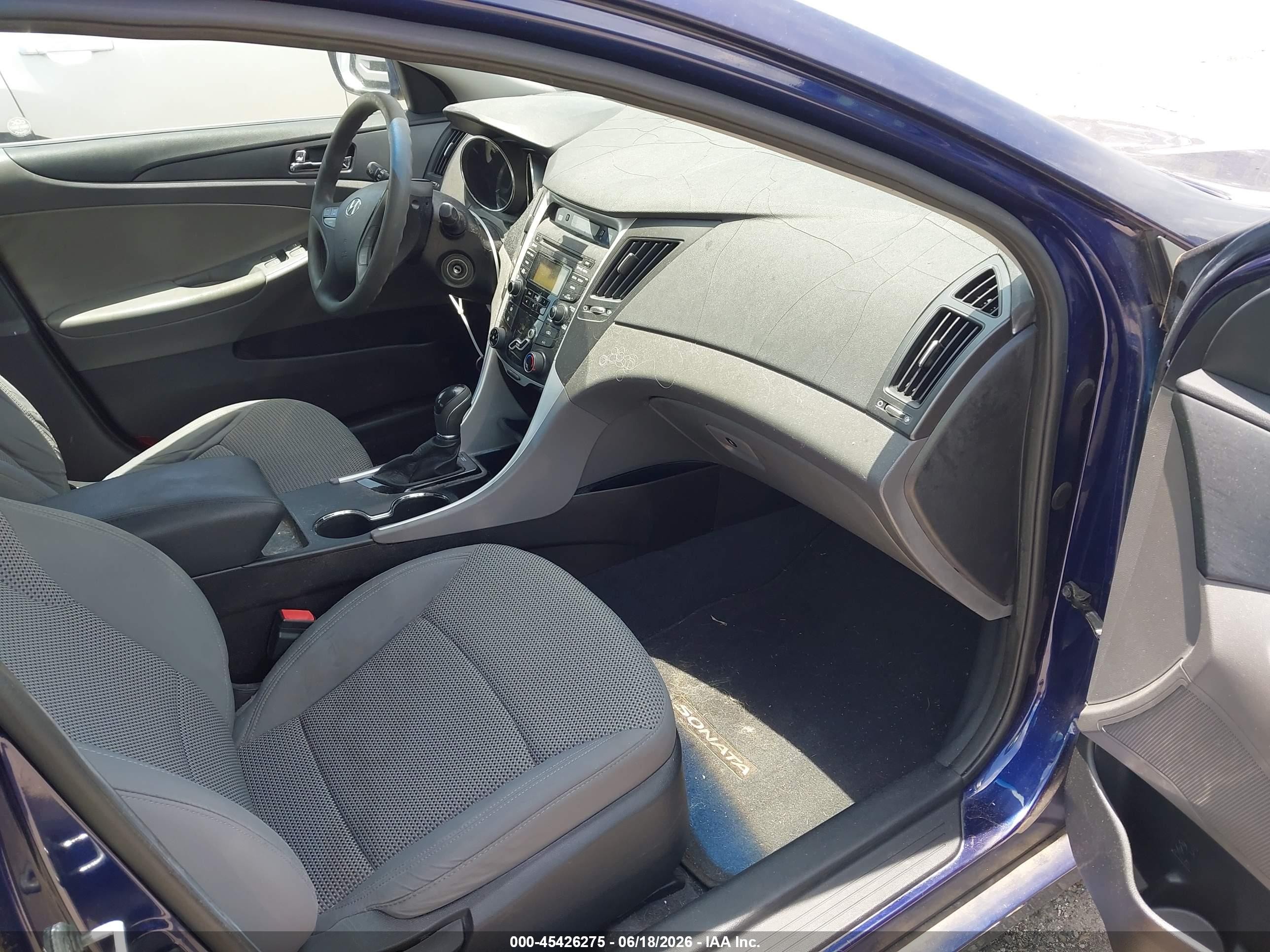 2012 Hyundai Sonata Gls Blue vin: 5NPEB4AC8CH314079