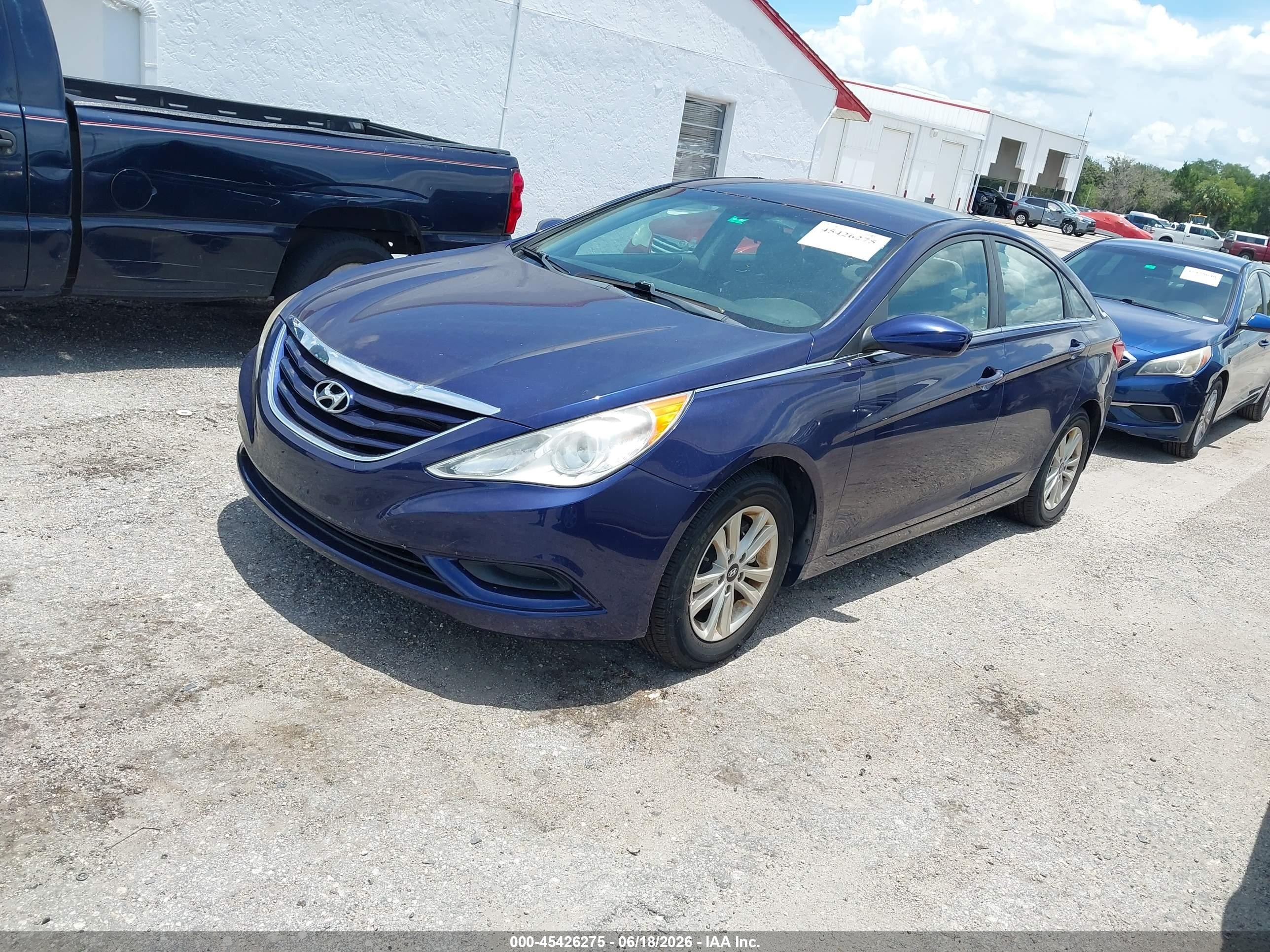 2012 Hyundai Sonata Gls Blue vin: 5NPEB4AC8CH314079