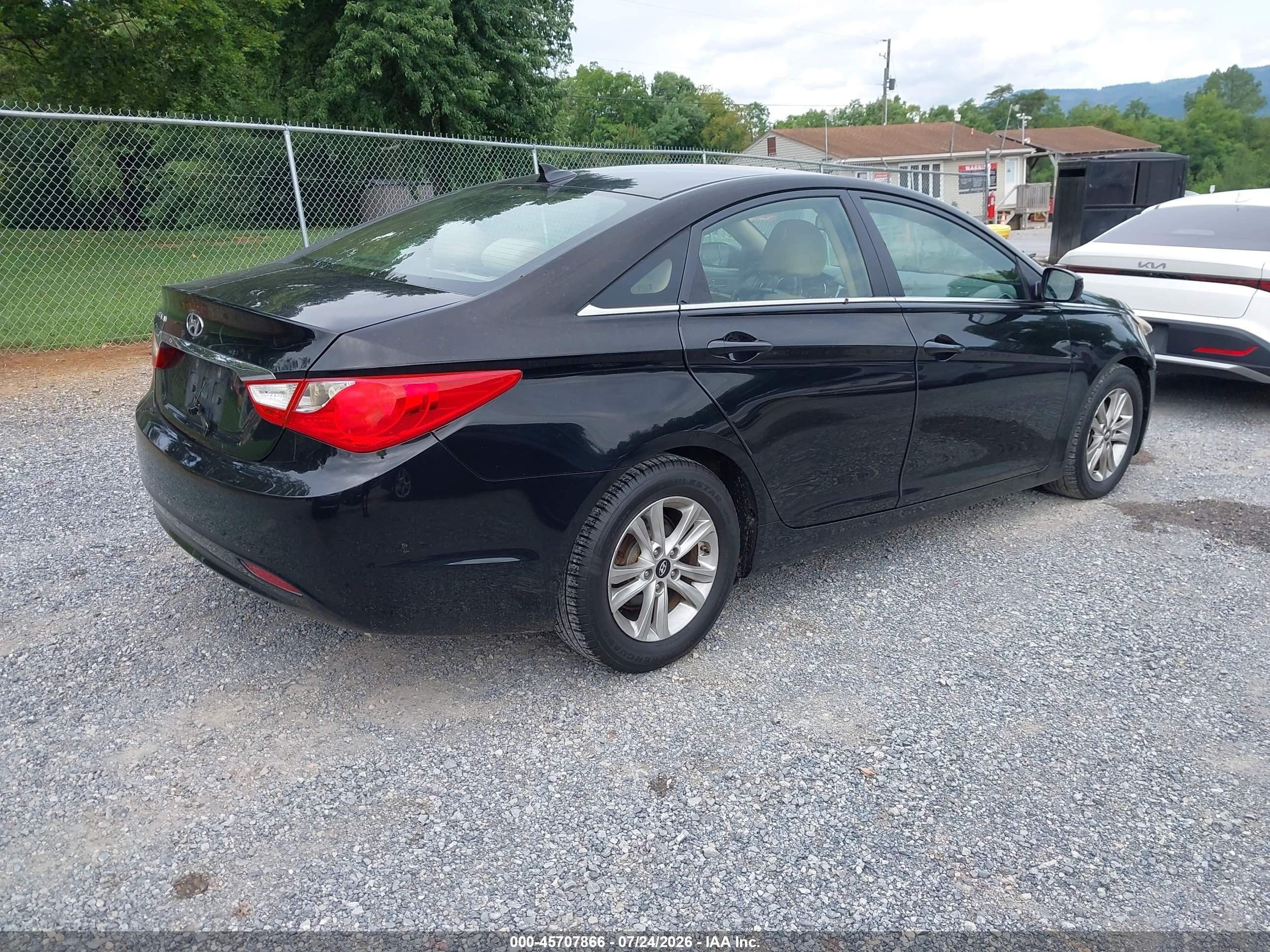 2012 Hyundai Sonata Gls Black vin: 5NPEB4AC8CH315183
