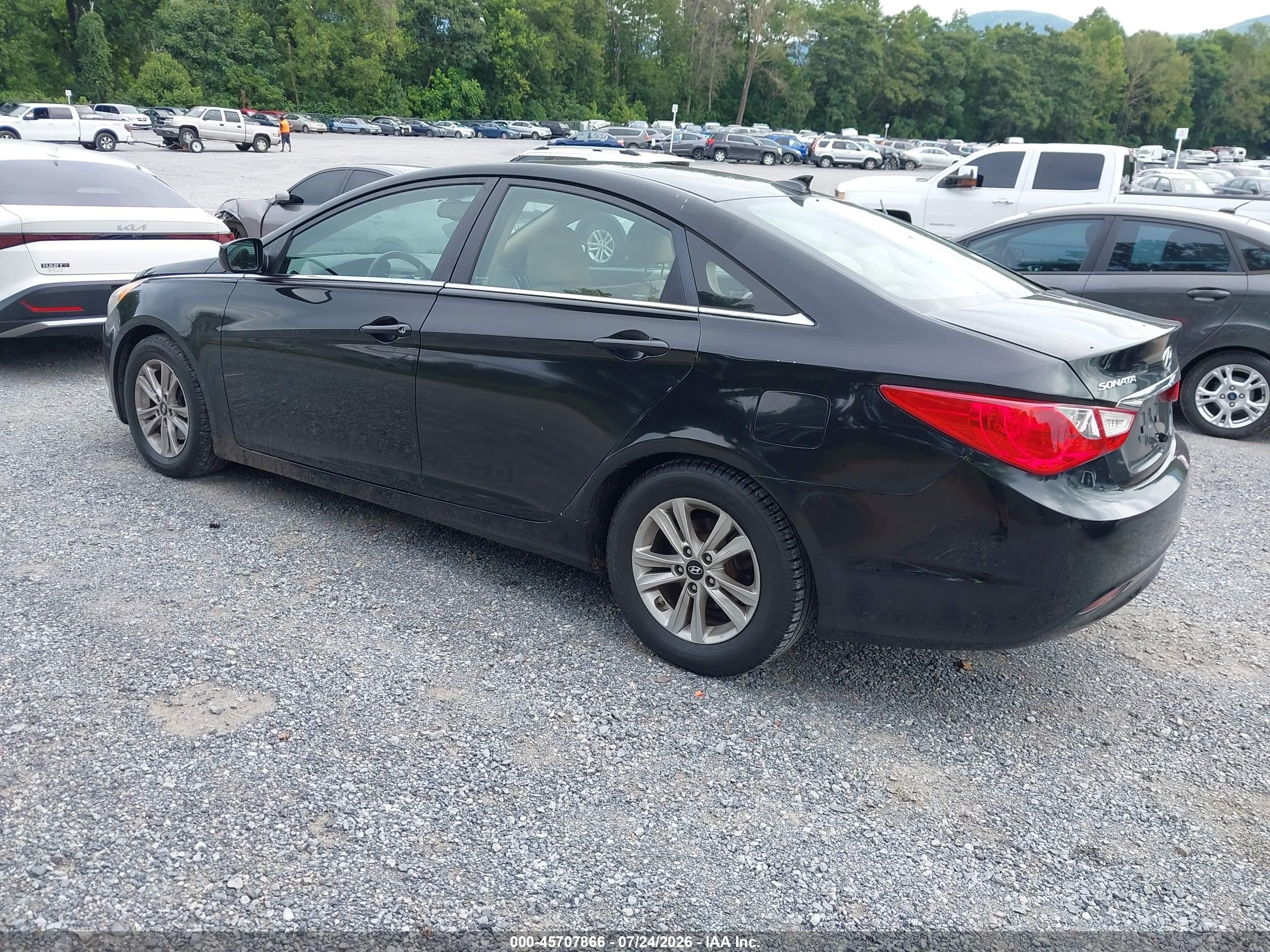 2012 Hyundai Sonata Gls Black vin: 5NPEB4AC8CH315183