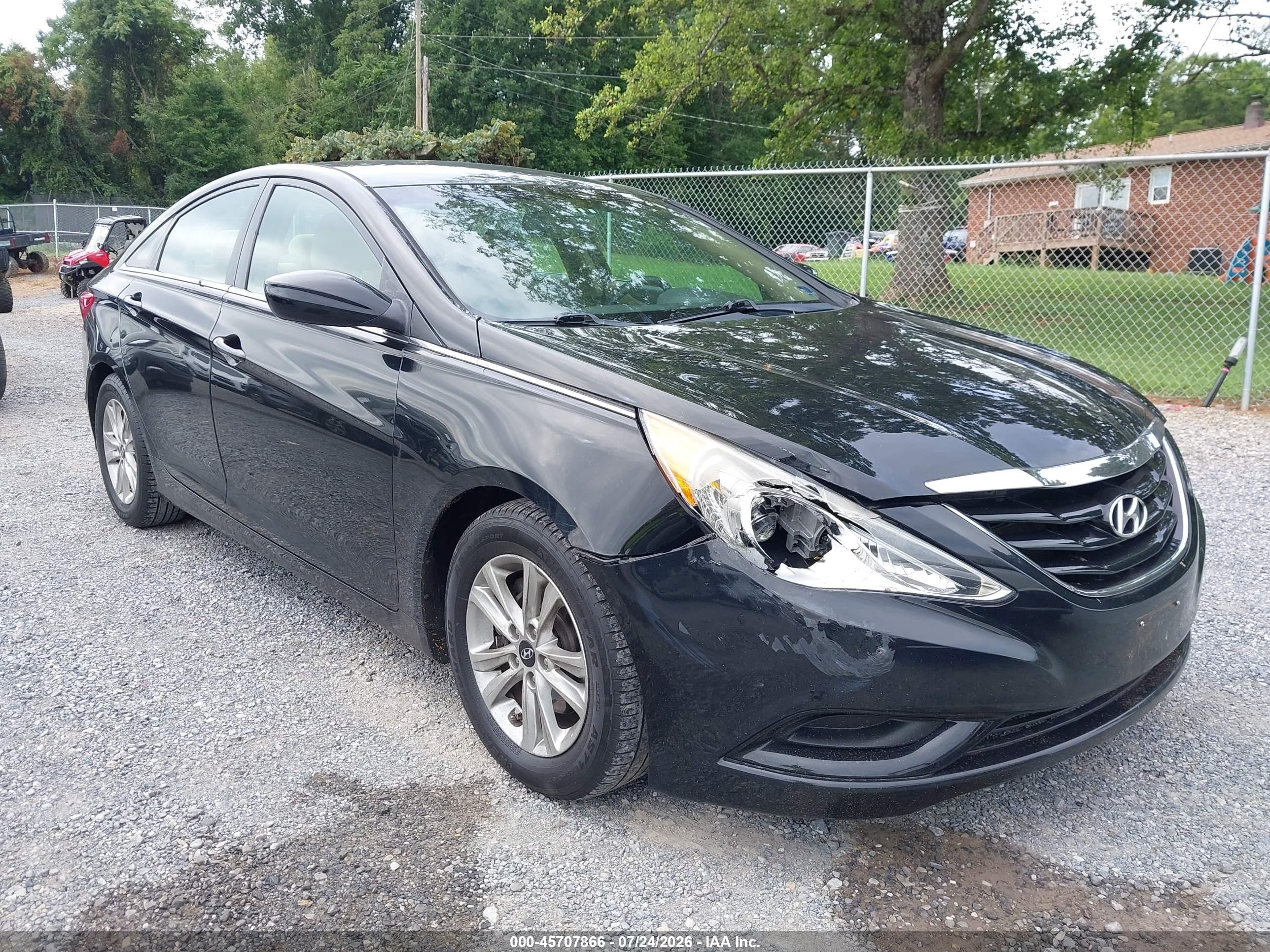 2012 Hyundai Sonata Gls Black vin: 5NPEB4AC8CH315183