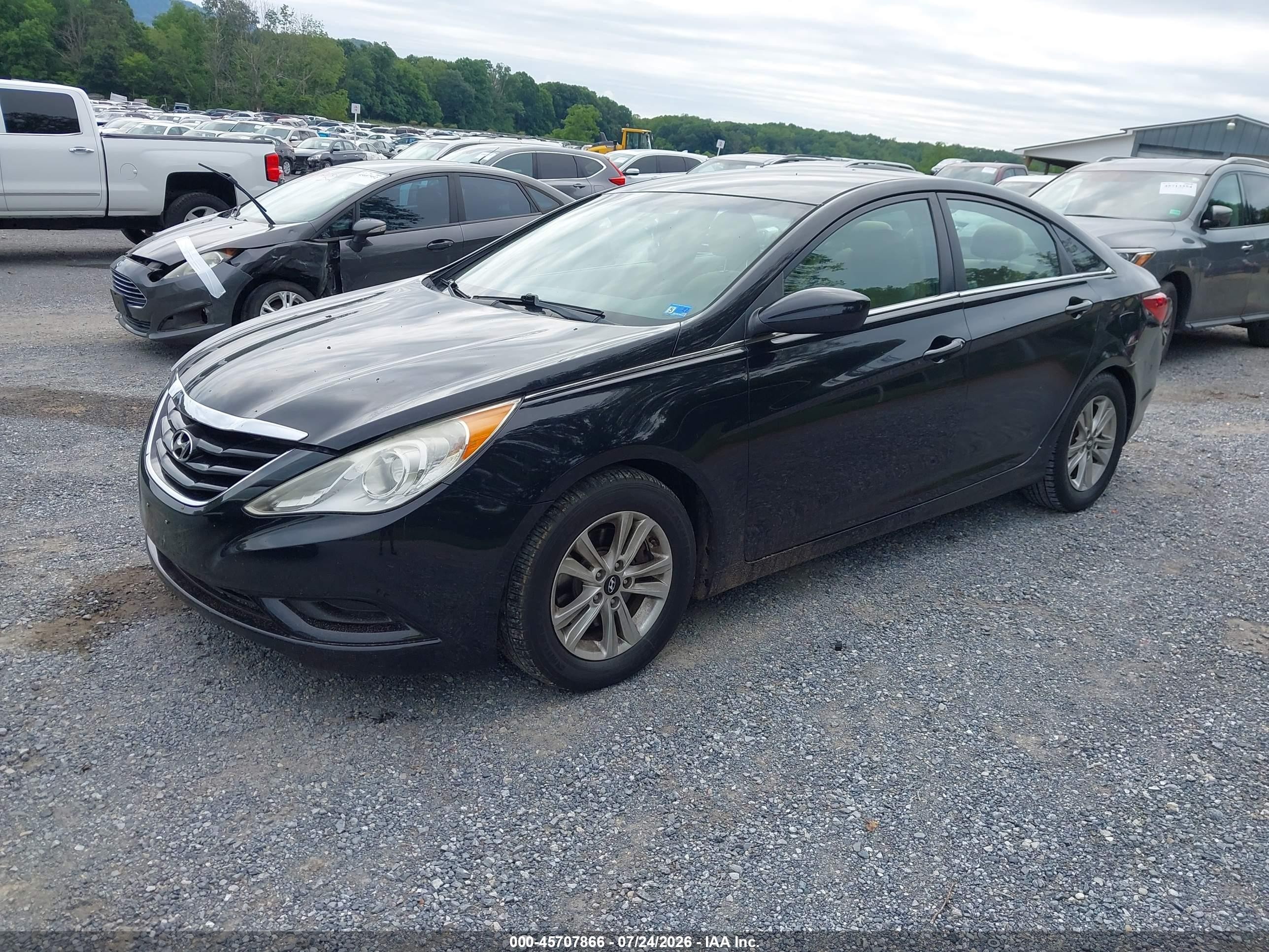 2012 Hyundai Sonata Gls Black vin: 5NPEB4AC8CH315183
